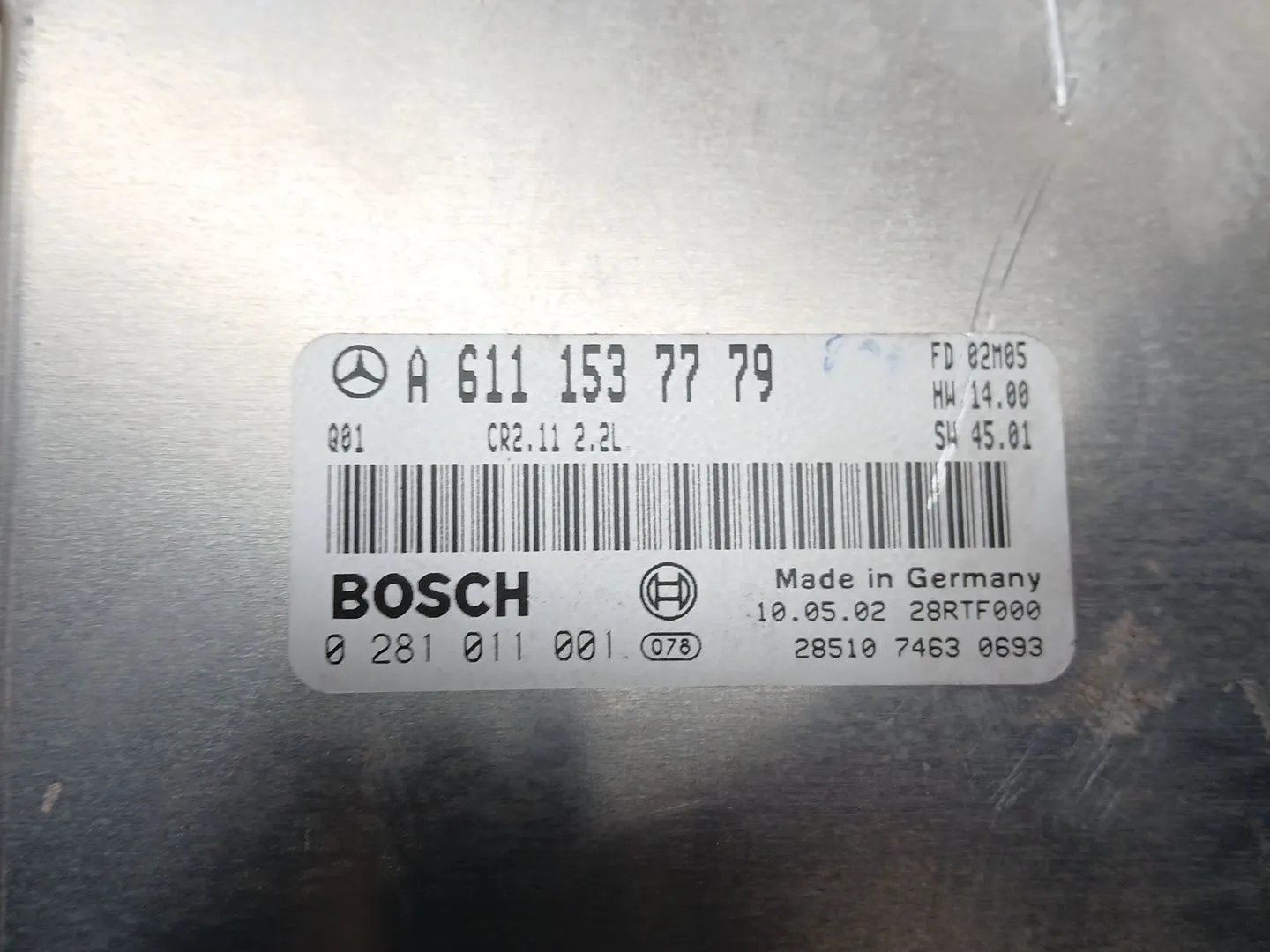 Centralita Motor Uce para Mercedes-Benz Clase C Coupe (Cl203)