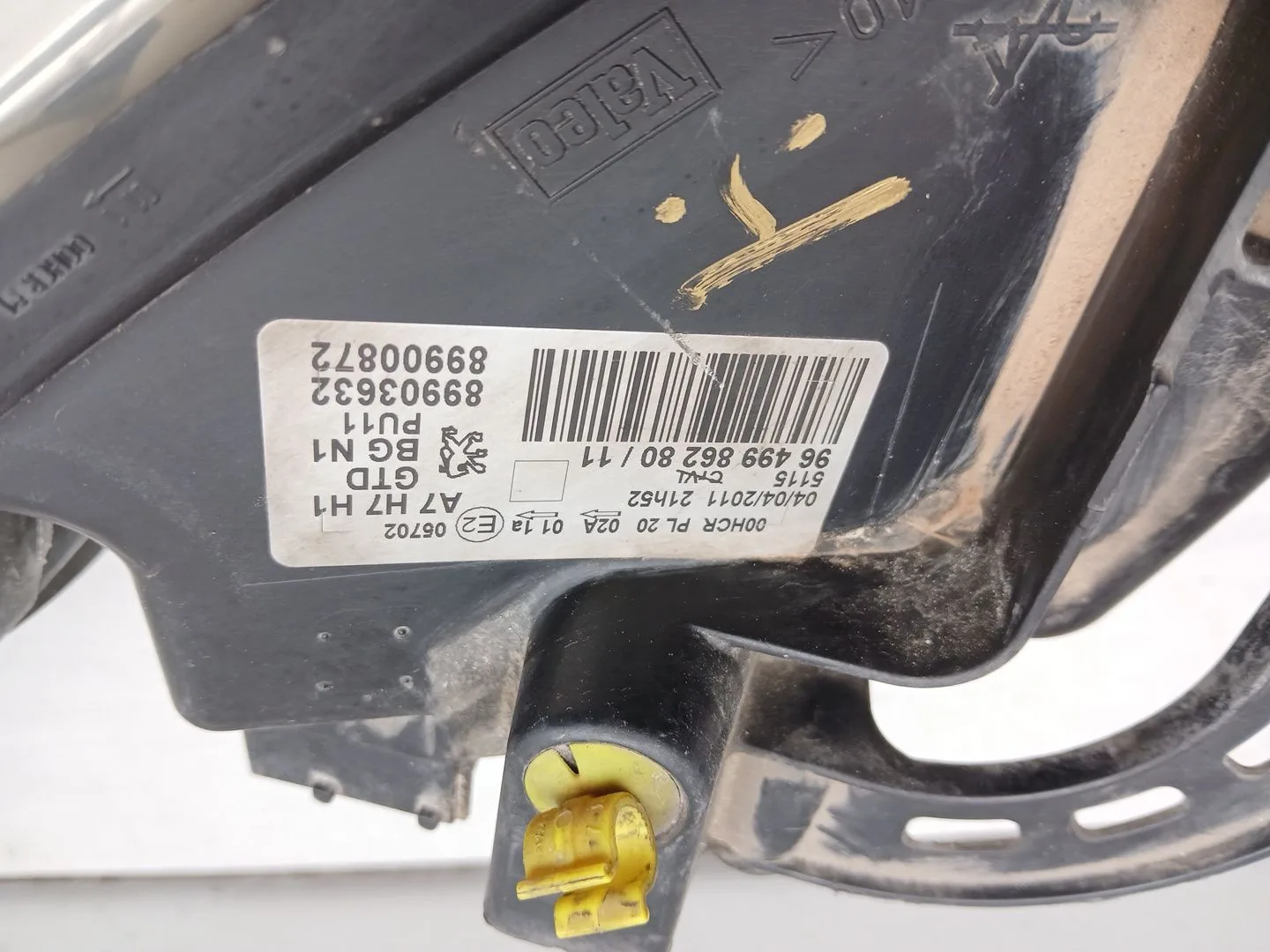 Faro Izquierdo para Peugeot 207/207+ (Wa_, Wc_)