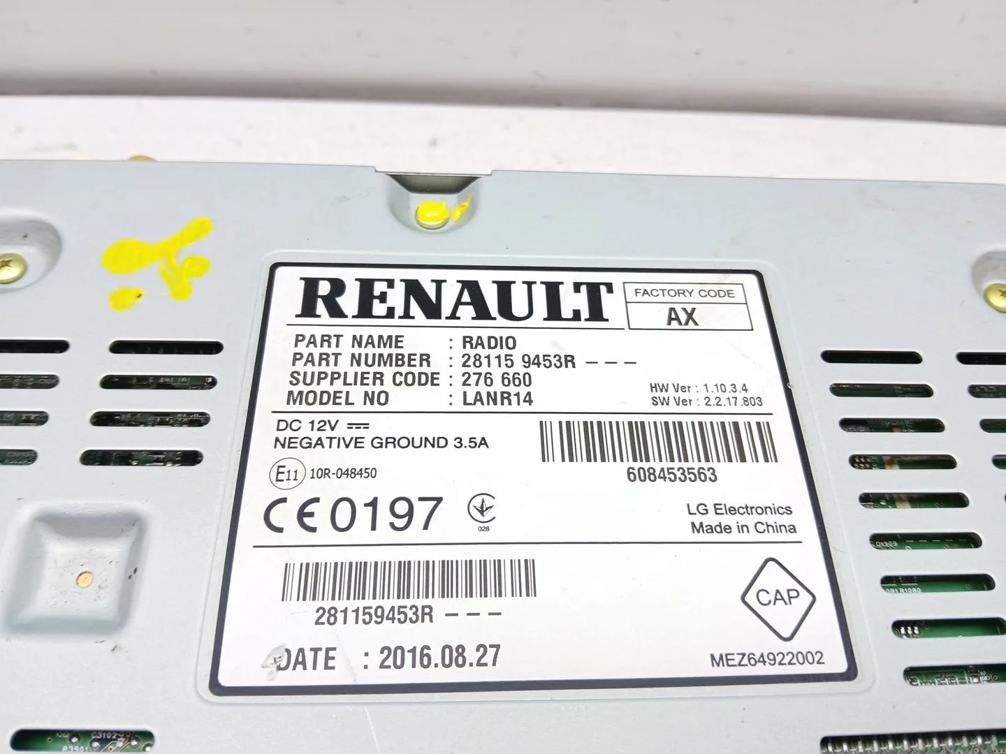 Sistema Audio / Radio Cd para Renault Talisman (Lp_)
