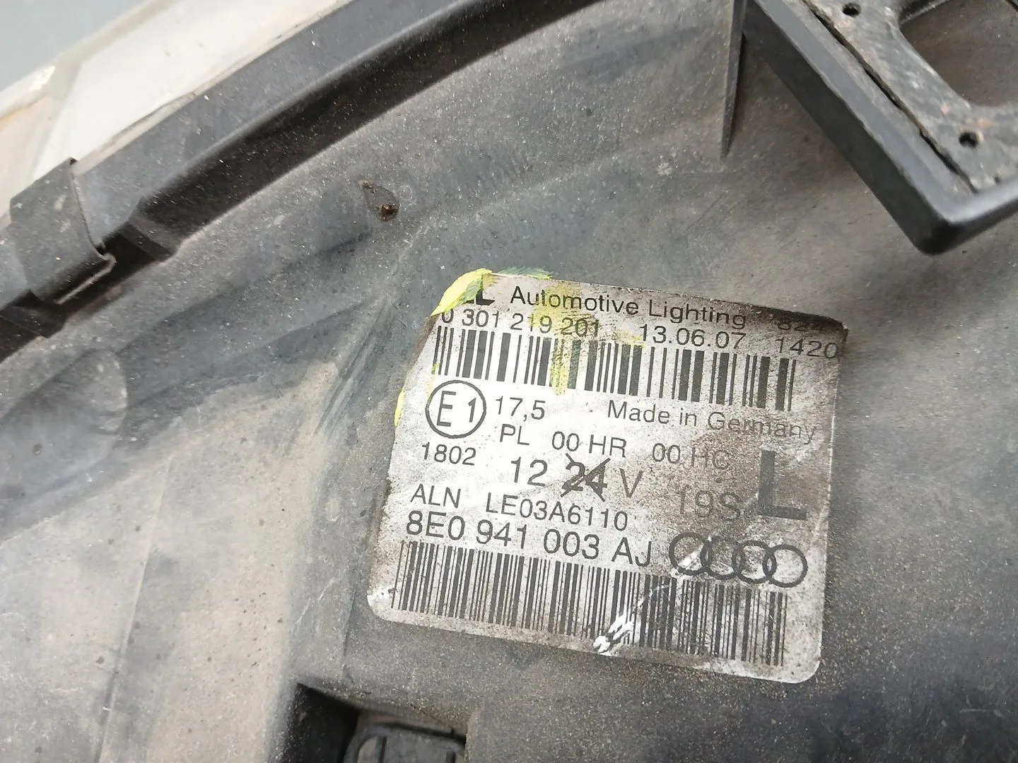 Faro Izquierdo para Audi A4 B7 Descapotable (8He)
