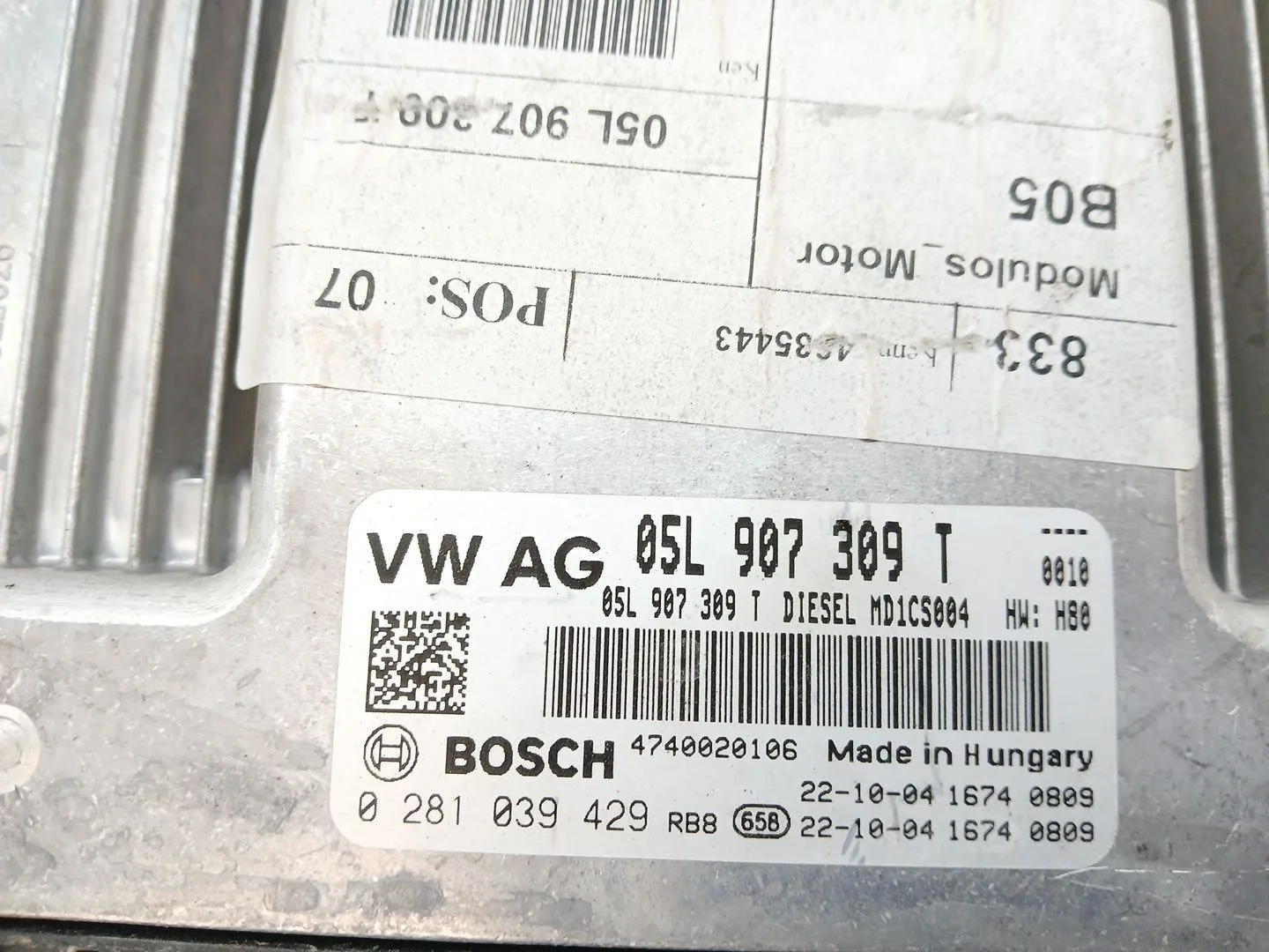 Centralita Motor Uce para Volkswagen T-Roc (A11, D11)