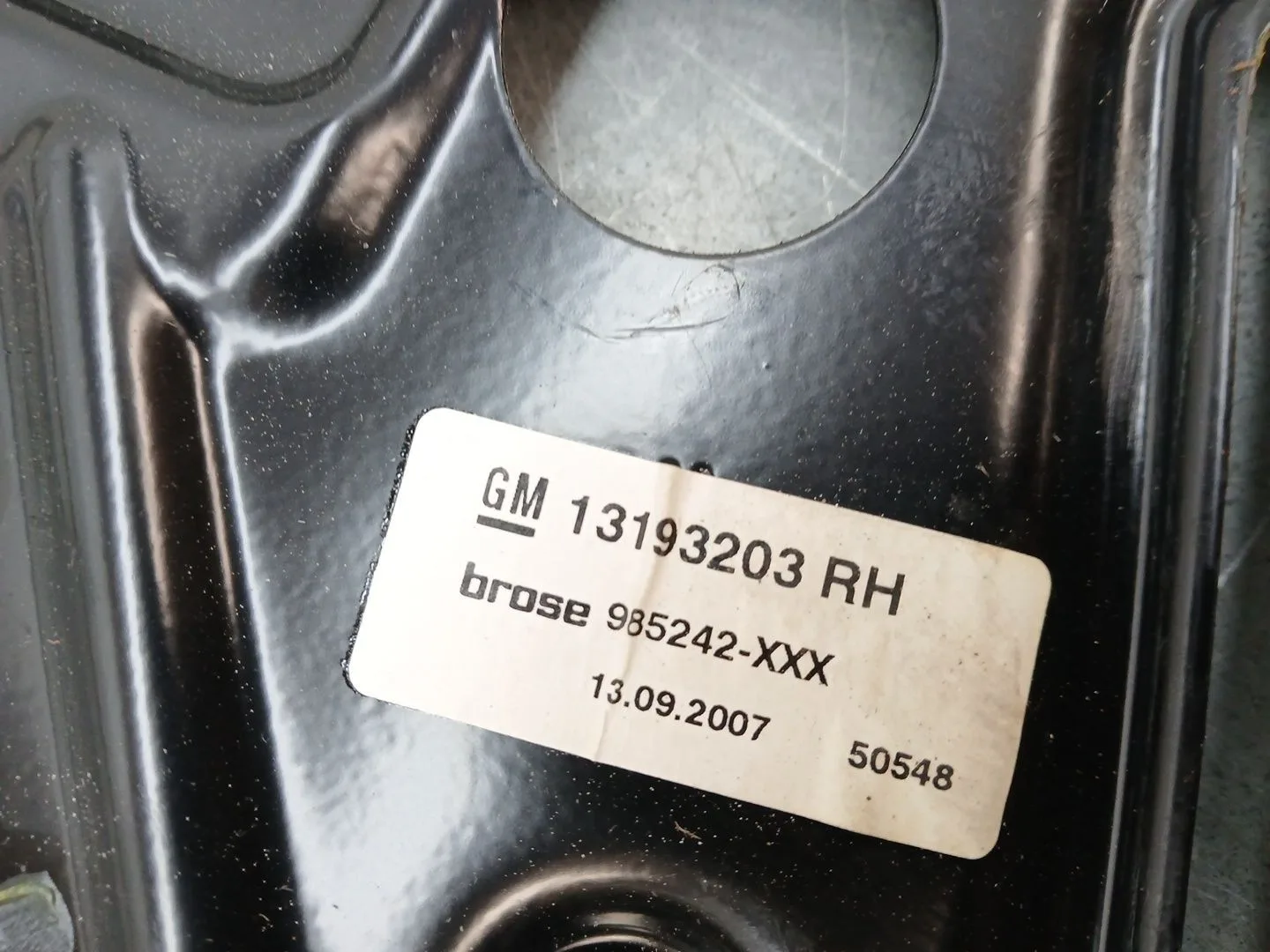 Elevalunas Trasero Derecho para Opel Astra H Twintop (A04)