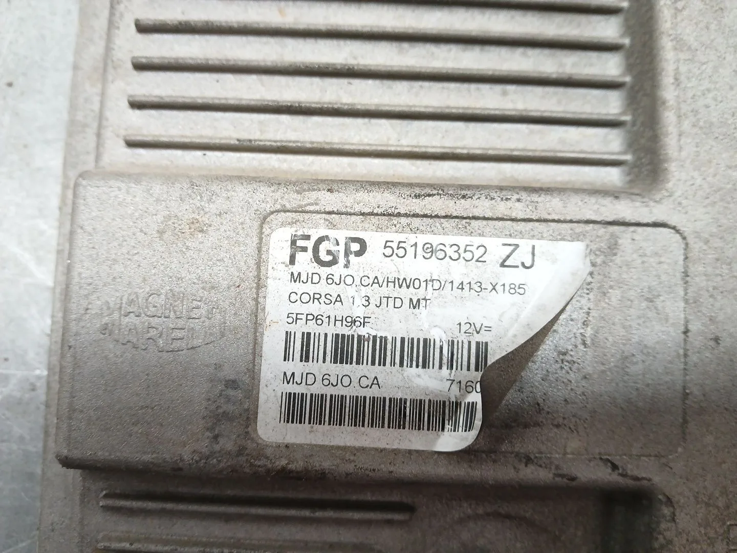 Centralita Motor Uce para Opel Corsa C (X01)