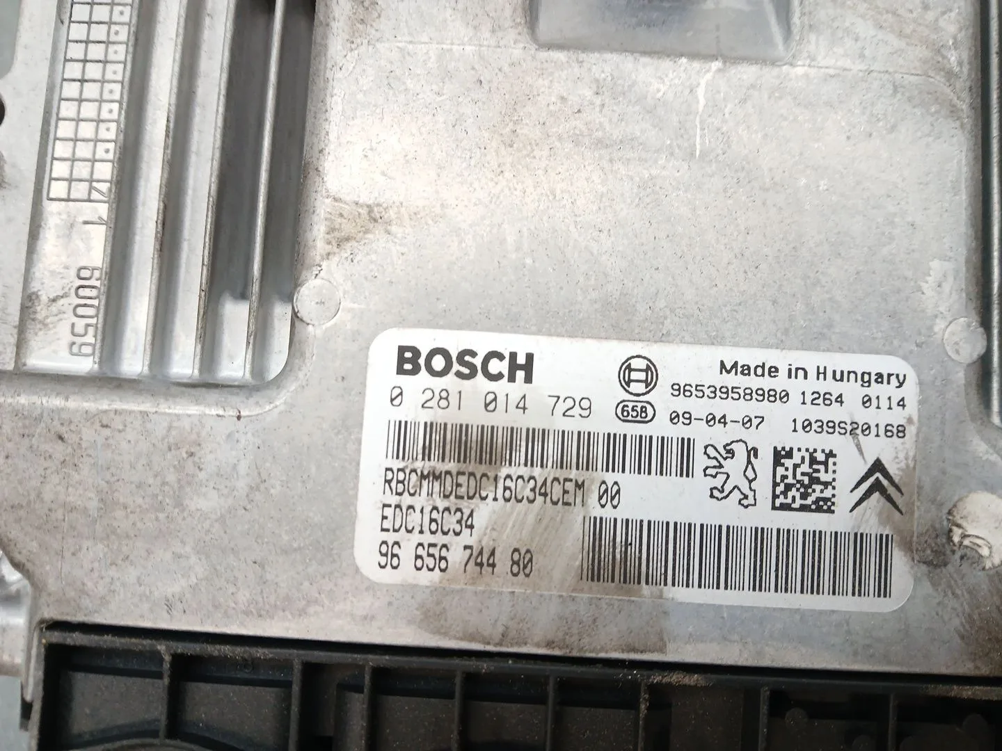 Centralita Motor Uce para Citroën C4 Picasso I Monospace (Ud_)