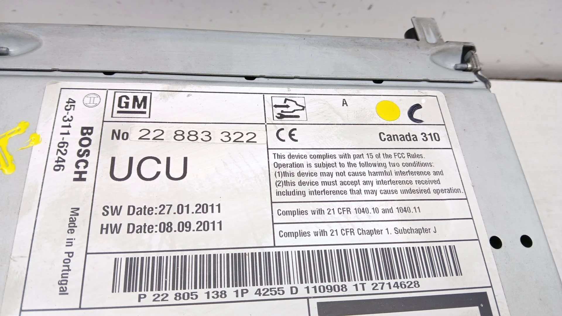 Sistema Navegacion Gps para Chevrolet Cruze (J300)