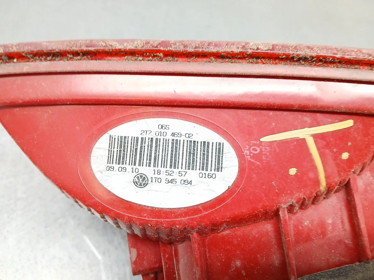 Piloto Trasero Derecho Interior para Volkswagen Touran (1T3)