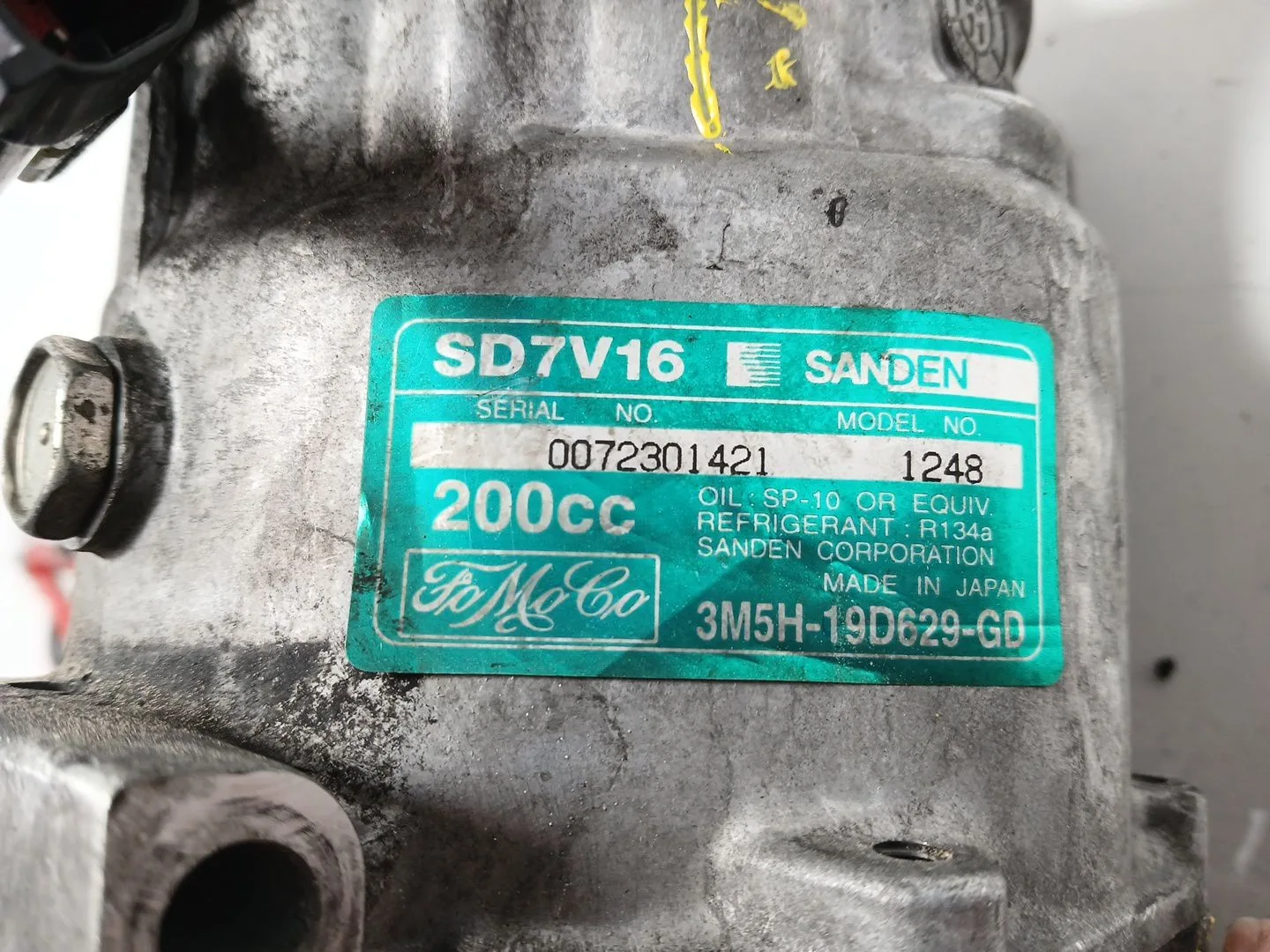 Compresor Aire Acondicionado para Mazda 3 Sedan (Bk)