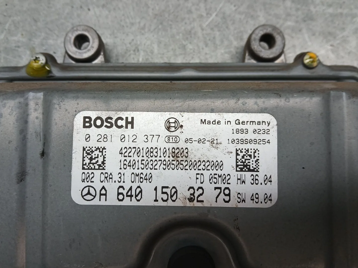 Centralita Motor Uce para Mercedes-Benz Clase A (W169)
