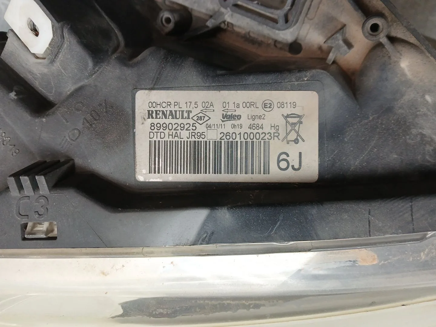 Faro Derecho para Renault Grand Scenic Iii (Jz0/1_)