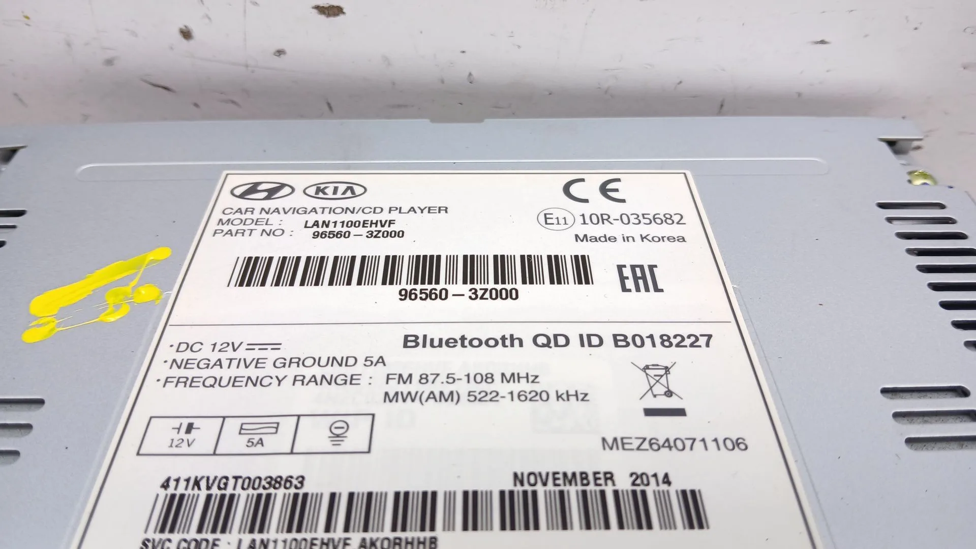 Sistema Audio / Radio Cd para Hyundai I40 I Cw (Vf)
