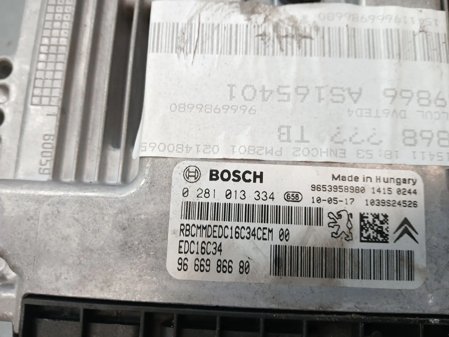 Centralita Motor Uce para Peugeot 3008