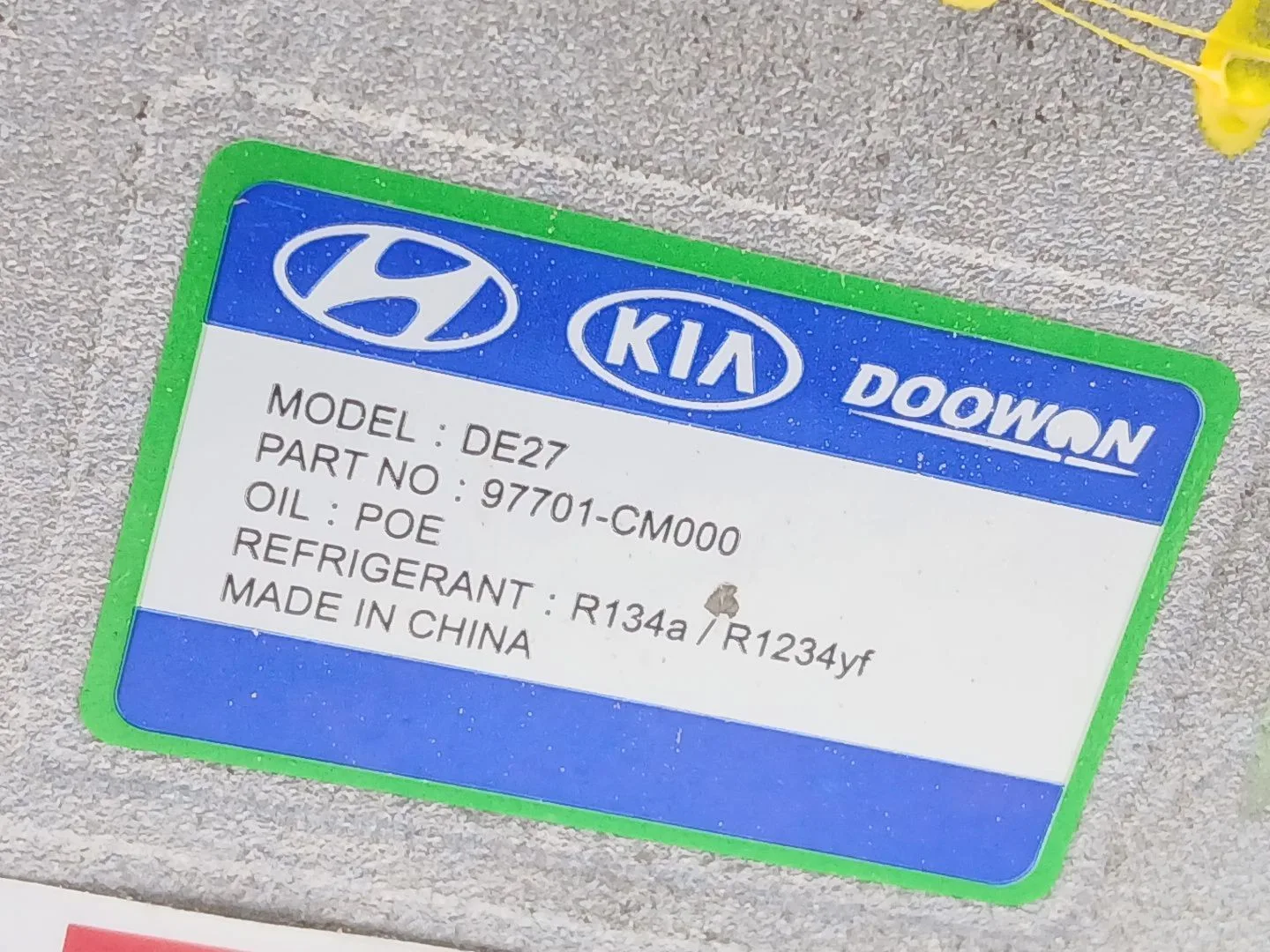 Compresor Aire Acondicionado para Hyundai Kona (Os, Ose, Osi)