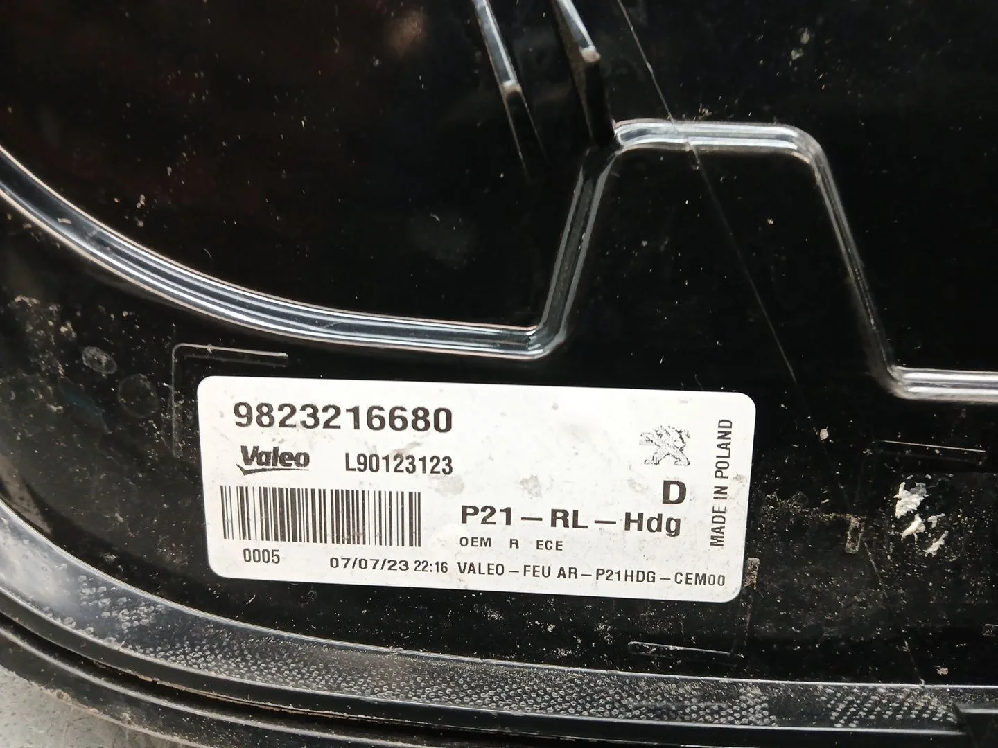 Piloto Trasero Derecho para Peugeot 208 Ii (Ub_, Up_, Uw_, Uj_)