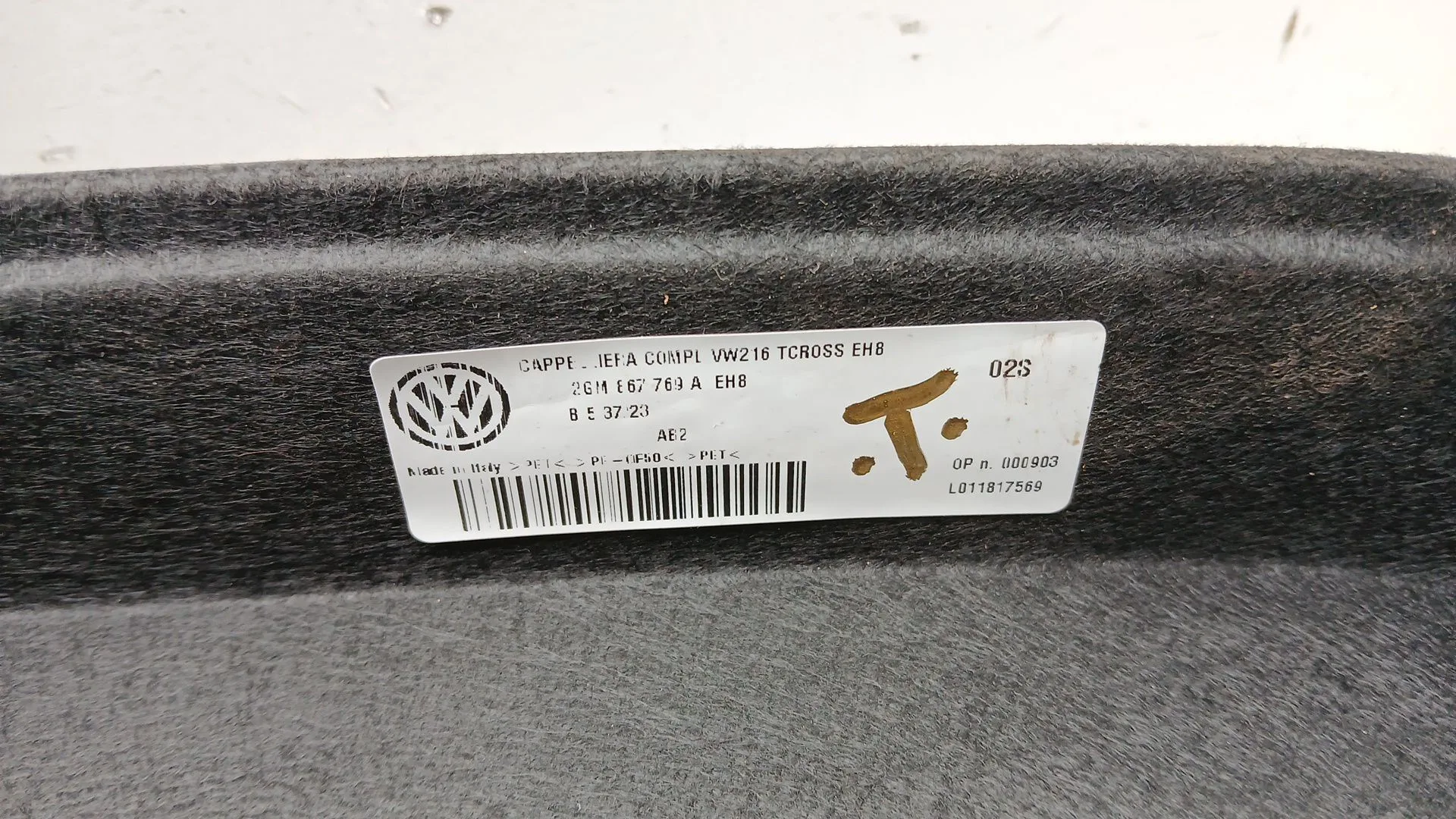 Bandeja Trasera para Volkswagen T-Cross (C11, D31)