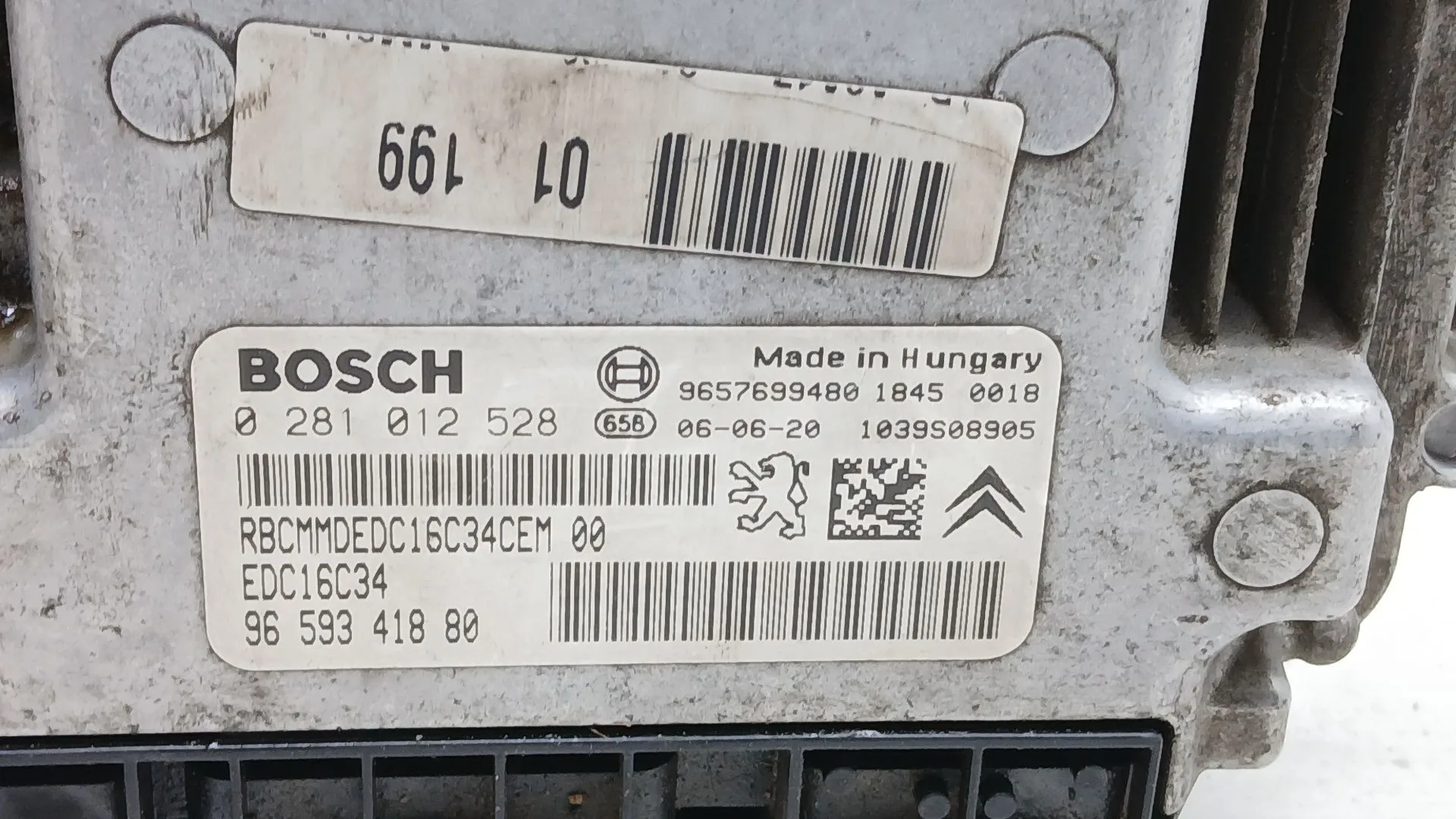 Centralita Motor Uce para Peugeot 206 Van