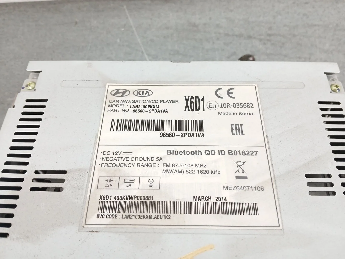 Pantalla Multifuncion para Kia Sorento Ii (Xm)