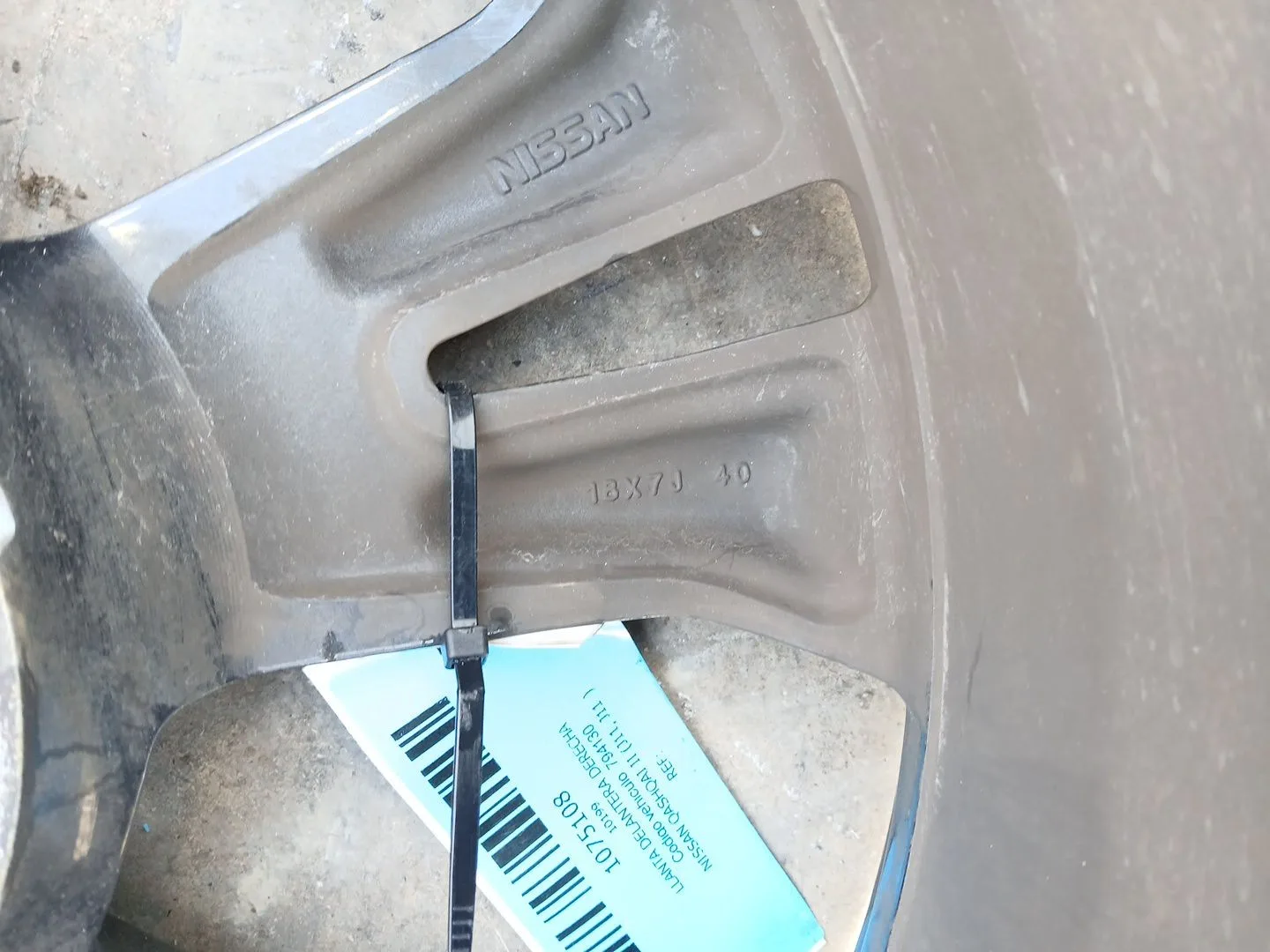Llanta Delantera Derecha para Nissan Qashqai Ii (J11, J11_)