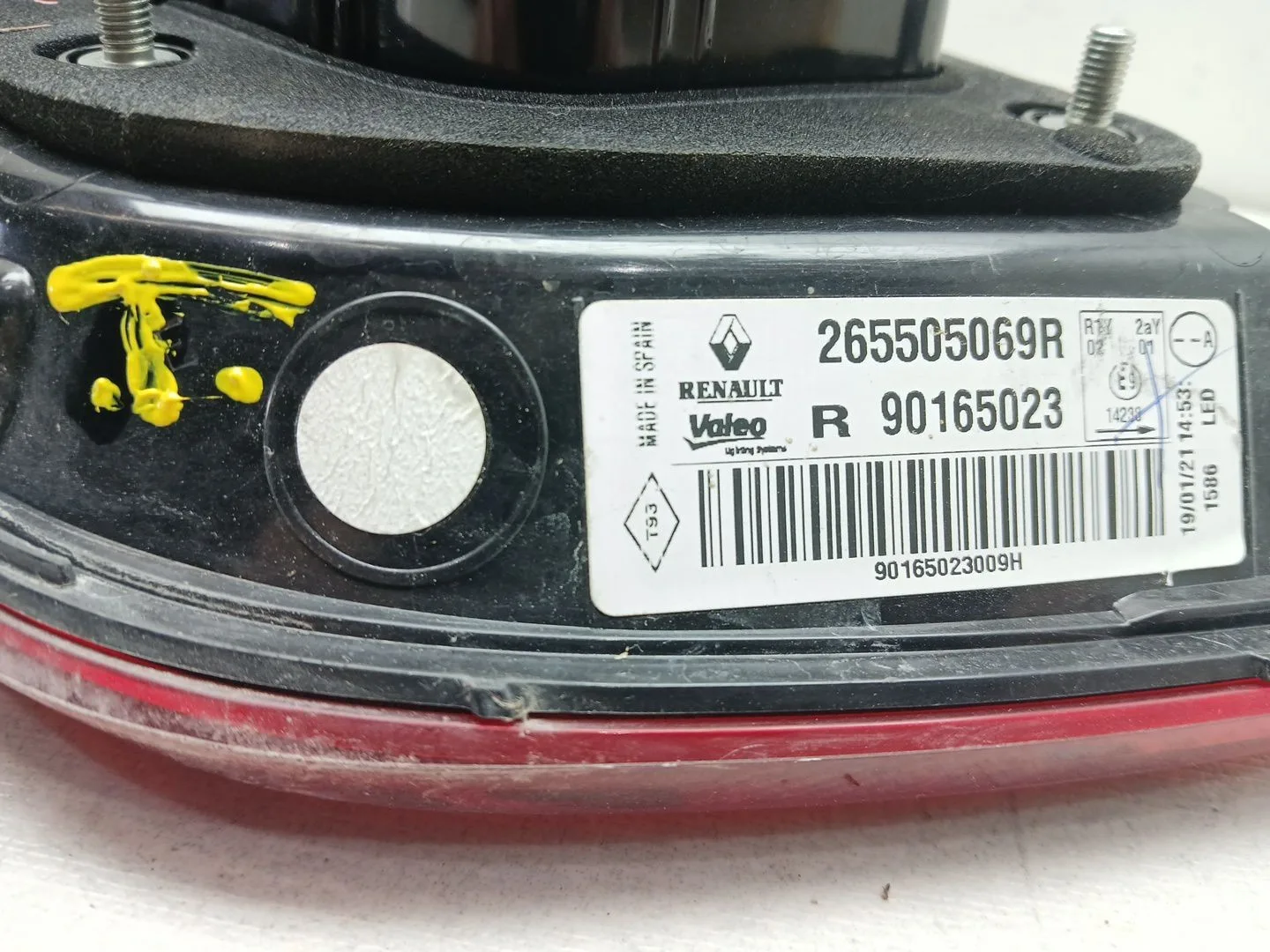 Piloto Trasero Derecho Interior para Renault Kadjar (Ha_, Hl_)