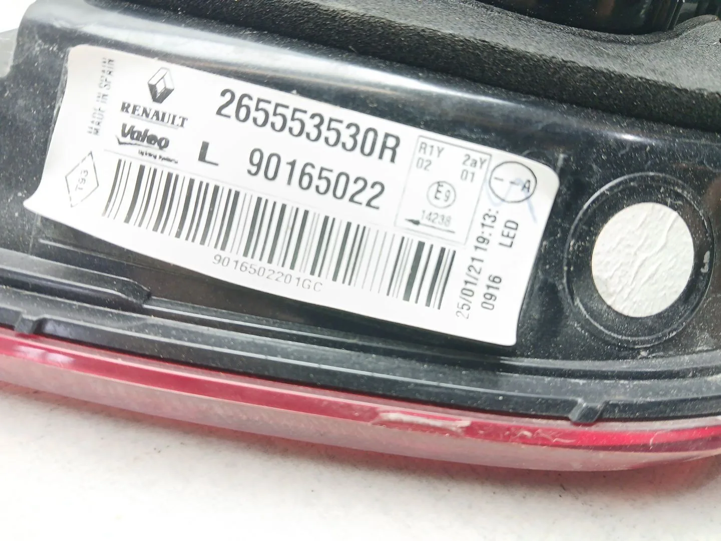 Piloto Trasero Izquierdo Interior para Renault Kadjar (Ha_, Hl_)