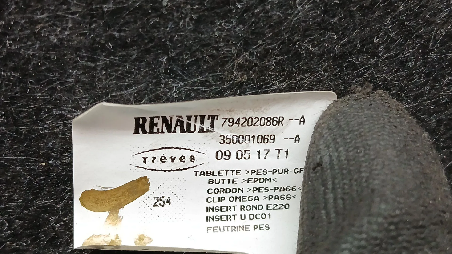 Bandeja Trasera para Renault Megane Iv Berlina 5P
