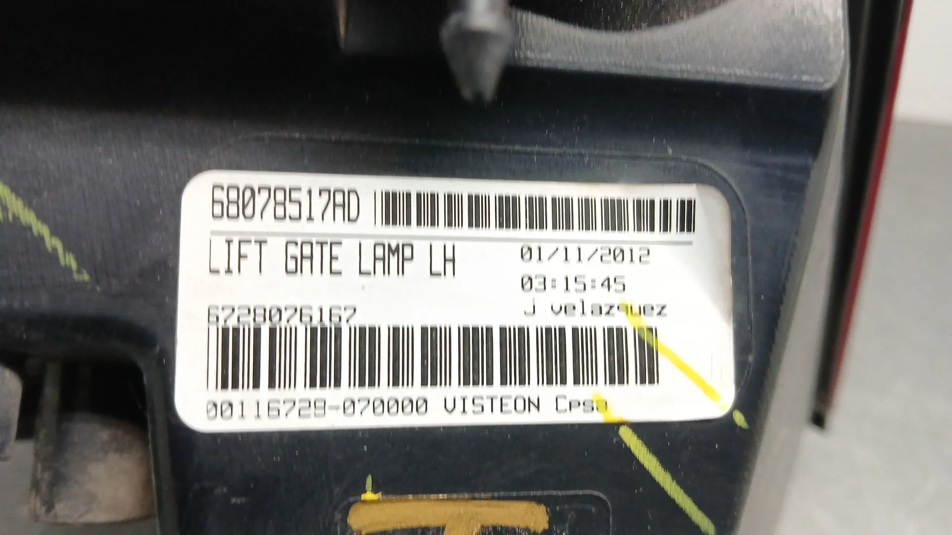 Piloto Trasero Izquierdo Interior para Fiat Freemont (345_)