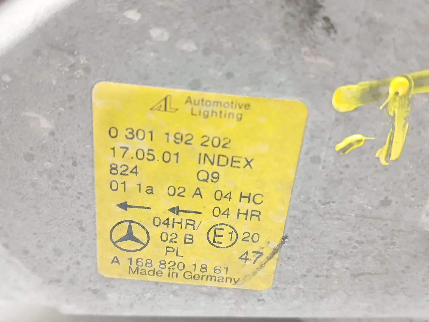 Faro Derecho para Mercedes-Benz Clase A (W168)