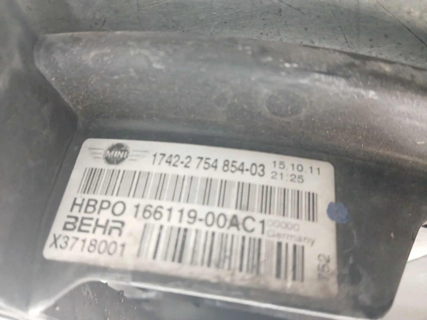 Electroventilador para Mini Mini Countryman (R60)