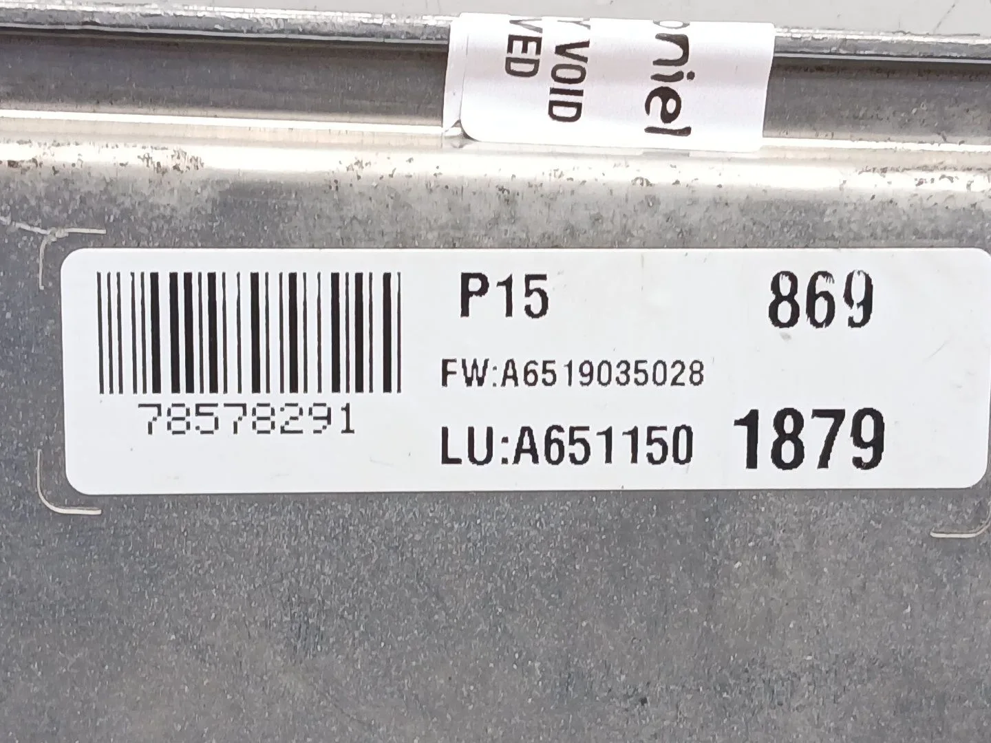 Centralita Motor Uce para Mercedes-Benz Vito / Mixto Furgoneta (W639)