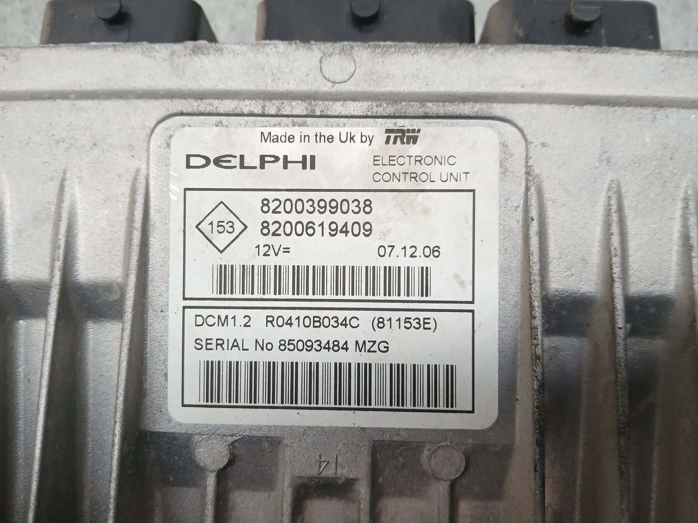 Centralita Motor Uce para Renault Clio Iii (Br0/1, Cr0/1)
