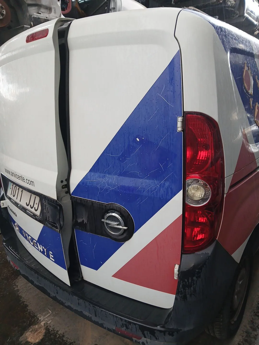 Puerta Trasera Derecha para Opel Combo Furgoneta/Monovolumen (X12)