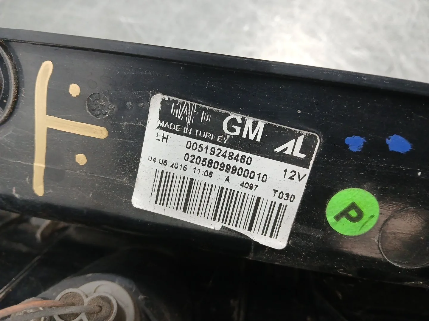 Piloto Trasero Izquierdo para Opel Combo Furgoneta/Monovolumen (X12)