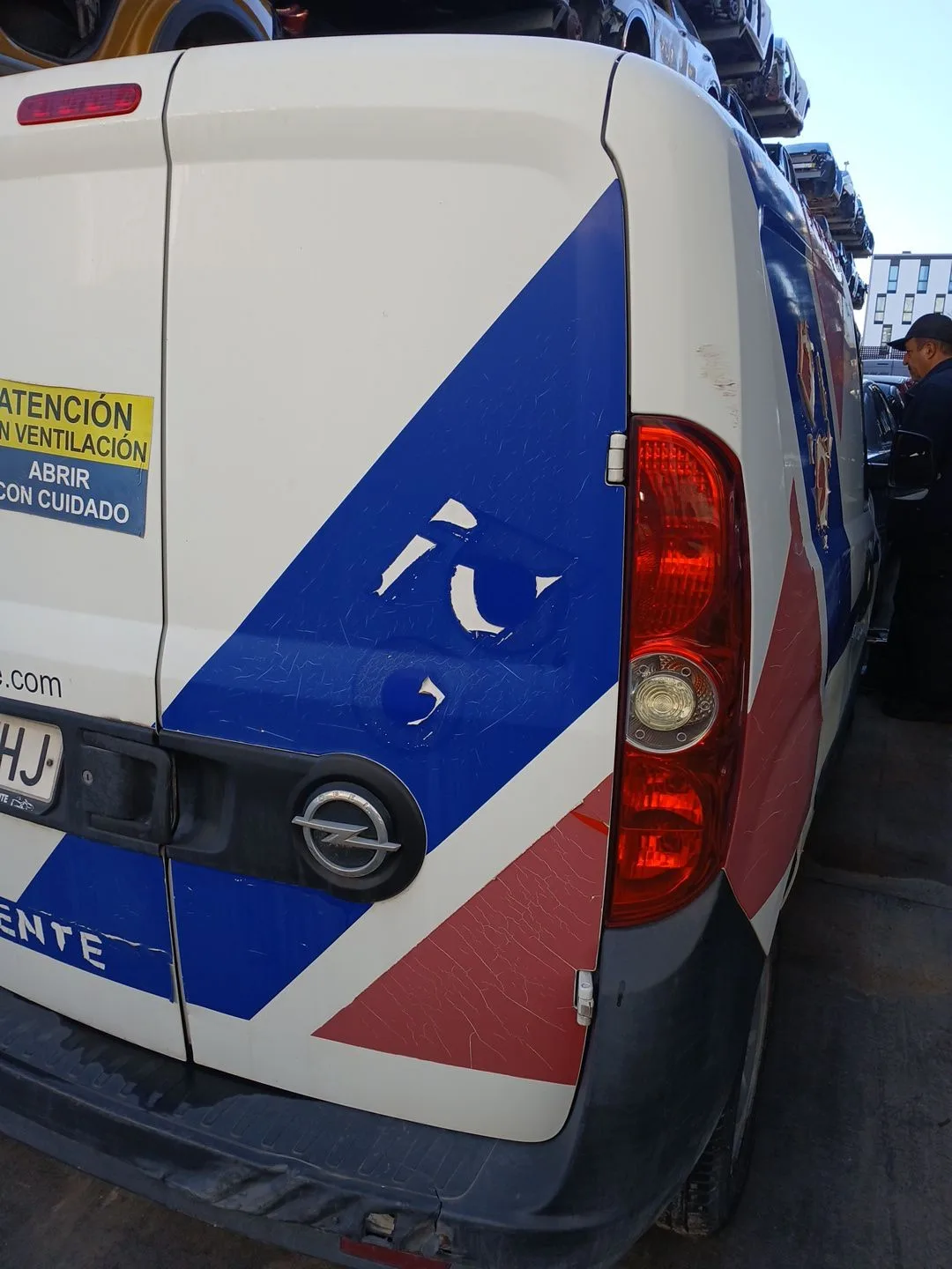 Puerta Trasera Derecha para Opel Combo Furgoneta/Monovolumen (X12)