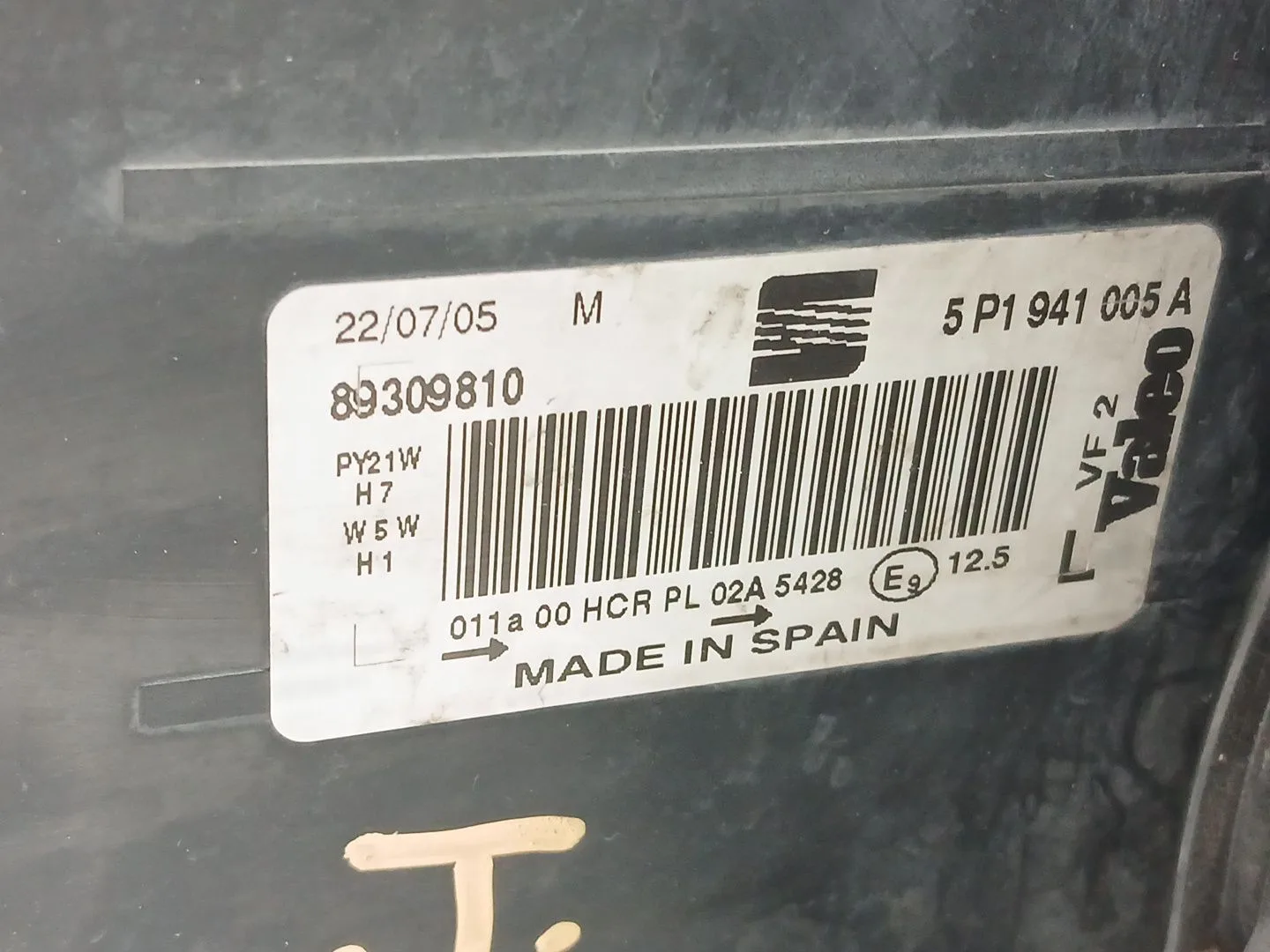 Faro Izquierdo para Seat Toledo Iii (5P2)