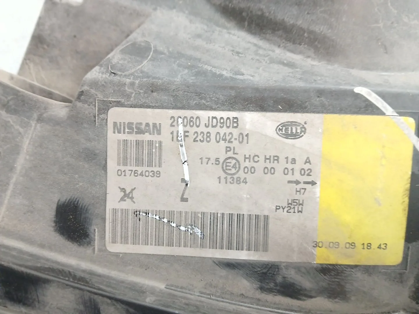 Faro Izquierdo para Nissan Qashqai I (J10, Nj10)