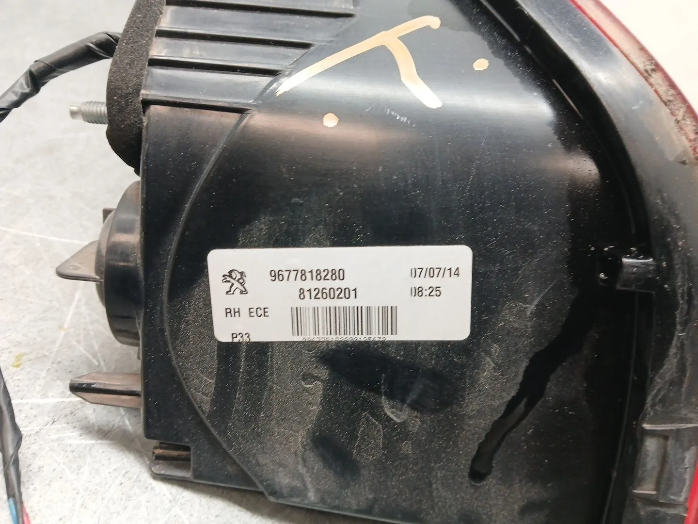 Piloto Trasero Derecho Interior para Peugeot 308 Ii (Lb_, Lp_, Lw_, Lh_, L3_)