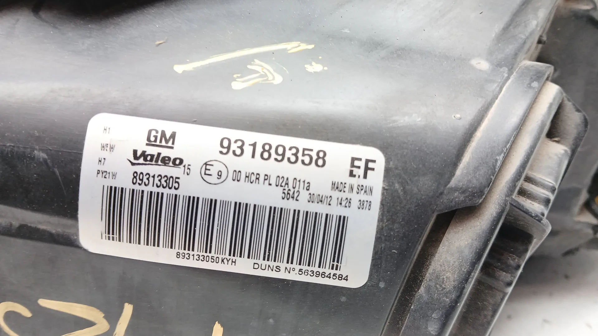 Faro Derecho para Opel Corsa D (S07)