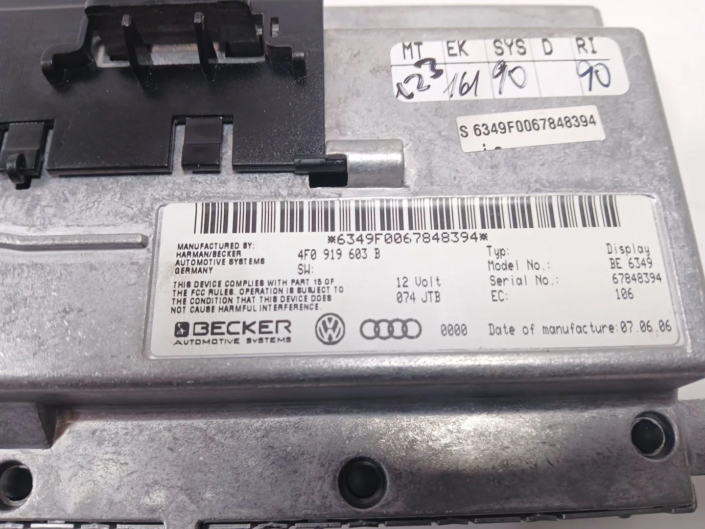 Pantalla Multifuncion para Audi Q7 (4L)