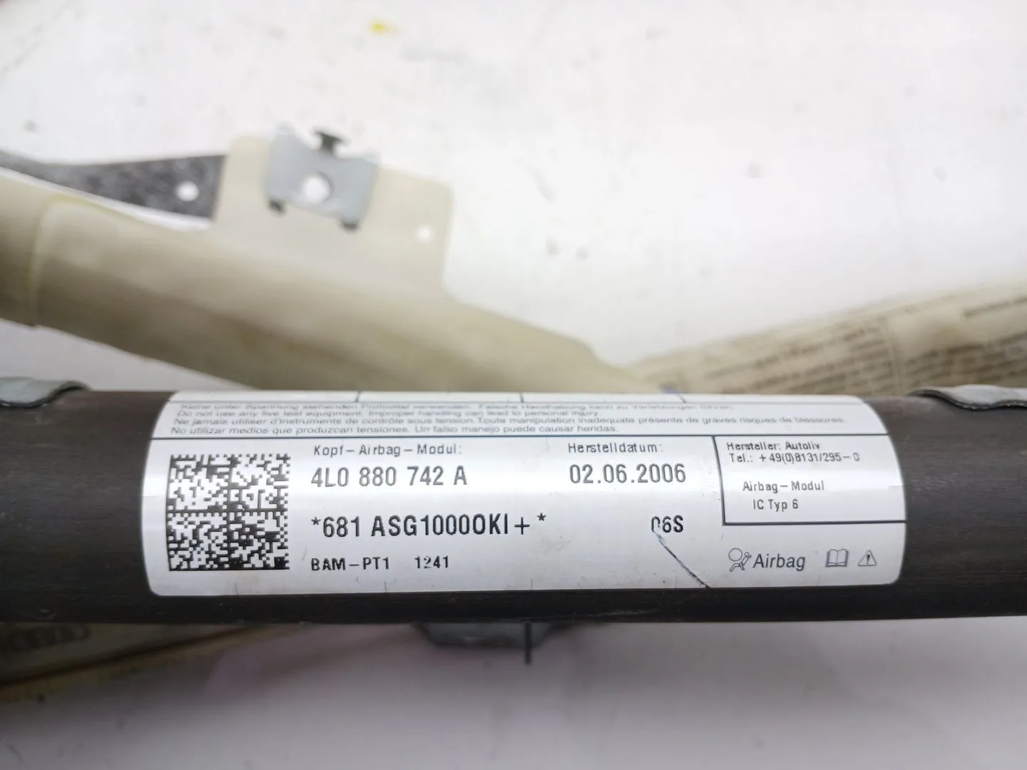 Airbag Cortina Delantero Derecho para Audi Q7 (4L)