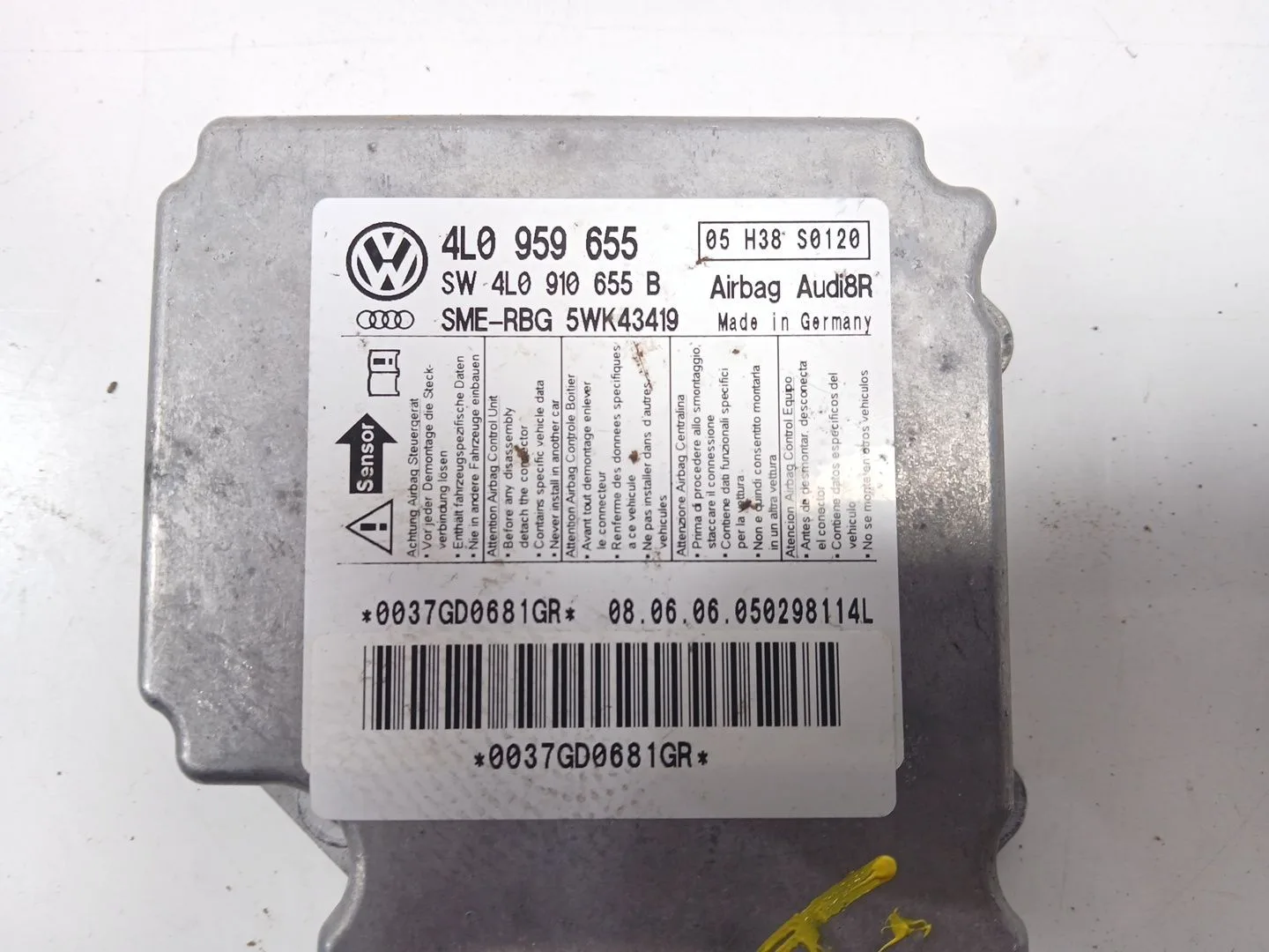 Centralita Airbag para Audi Q7 (4L)