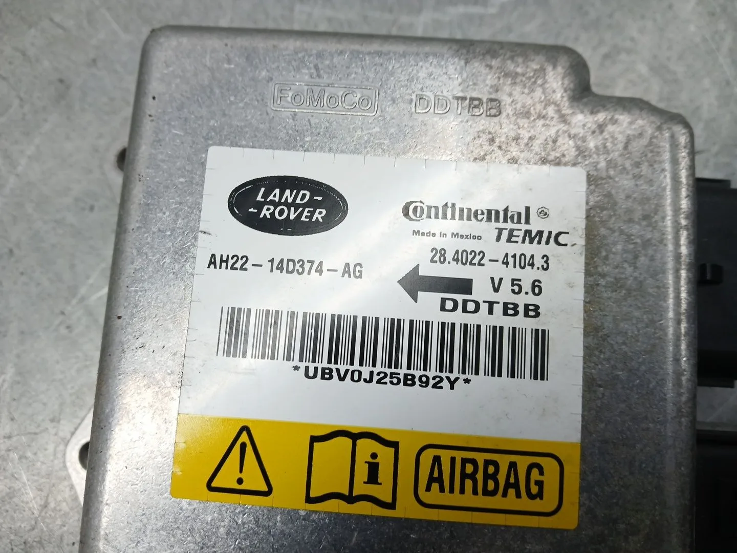 Centralita Airbag para Land Rover Discovery Iv (L319)