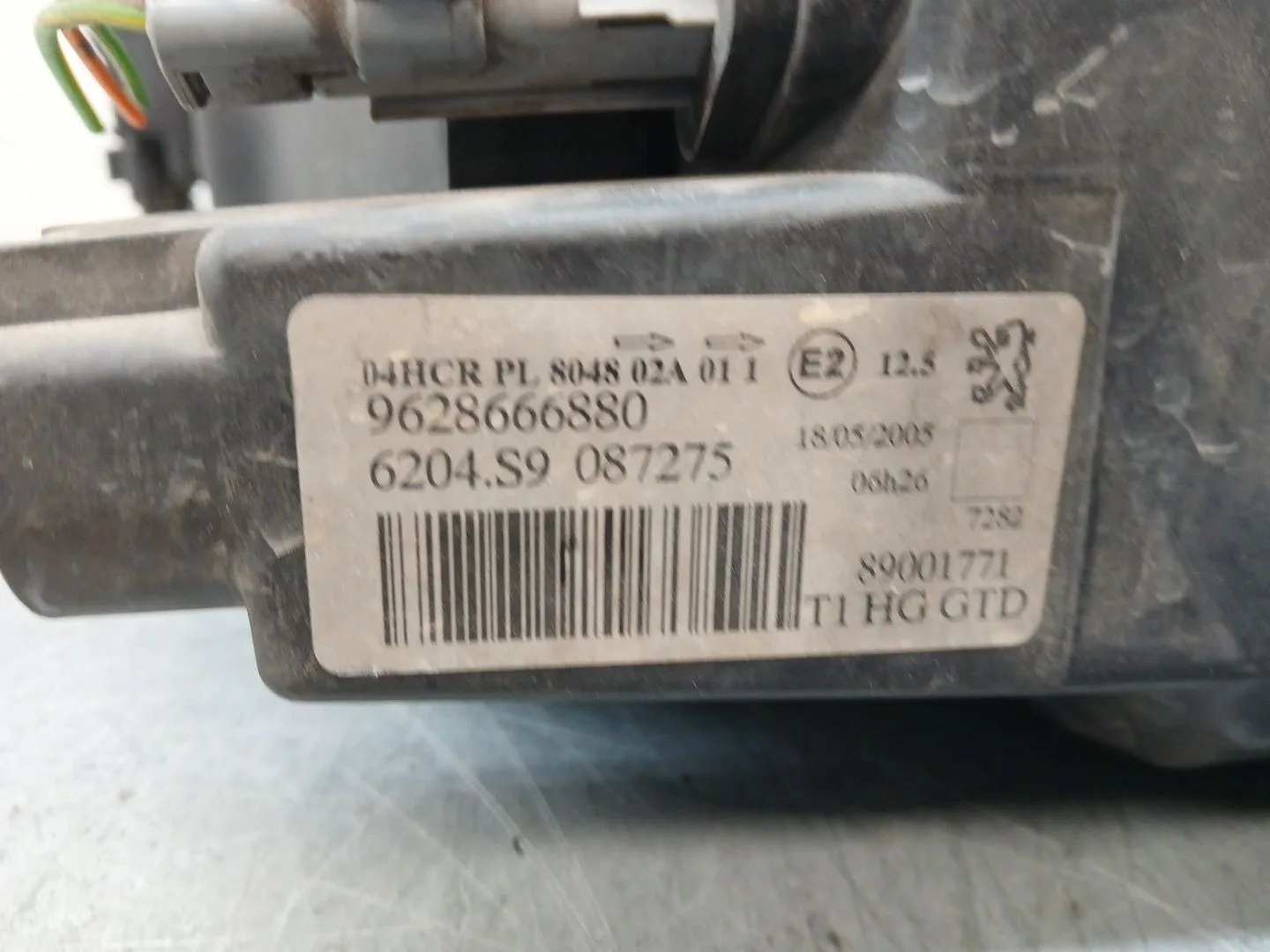Faro Izquierdo para Peugeot 206 Hatchback (2A/C)