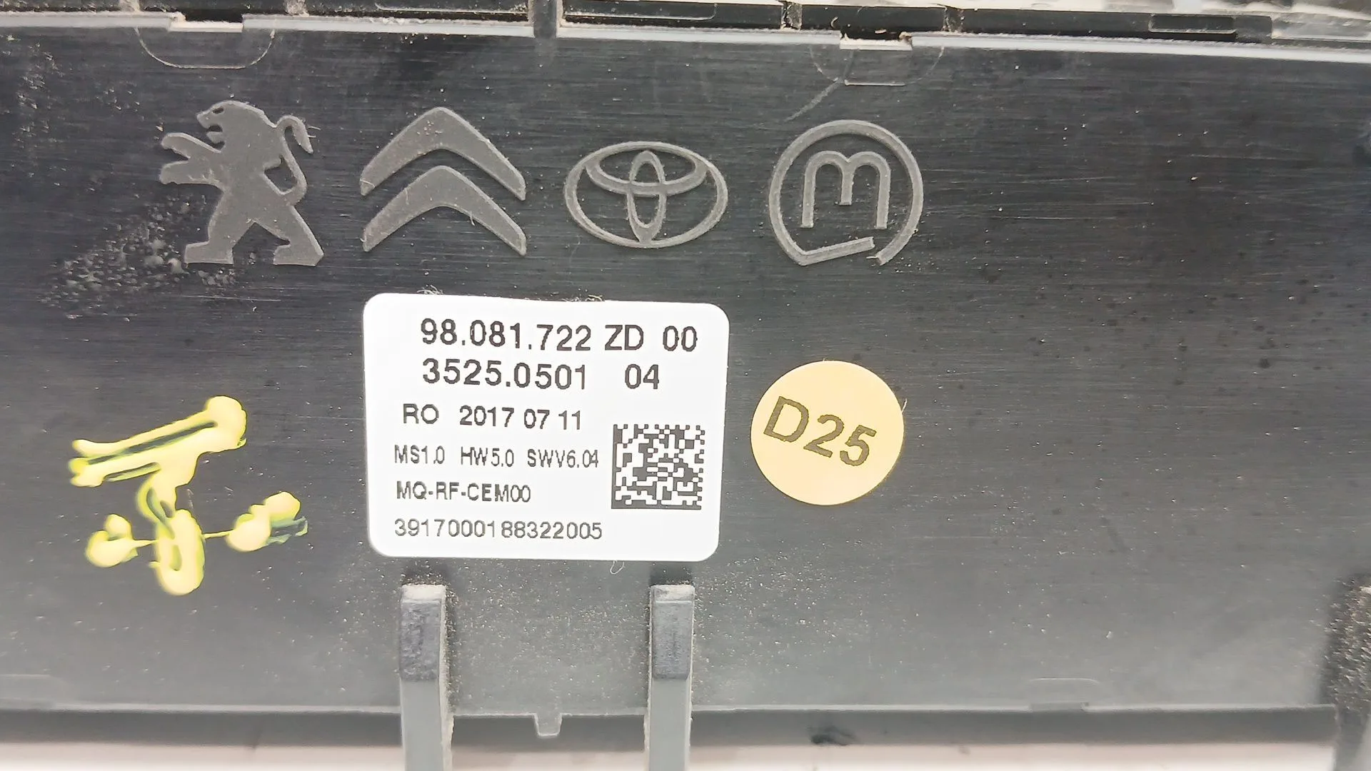 Mando Climatizador para Citroën Jumpy Iii Furgoneta (V_)