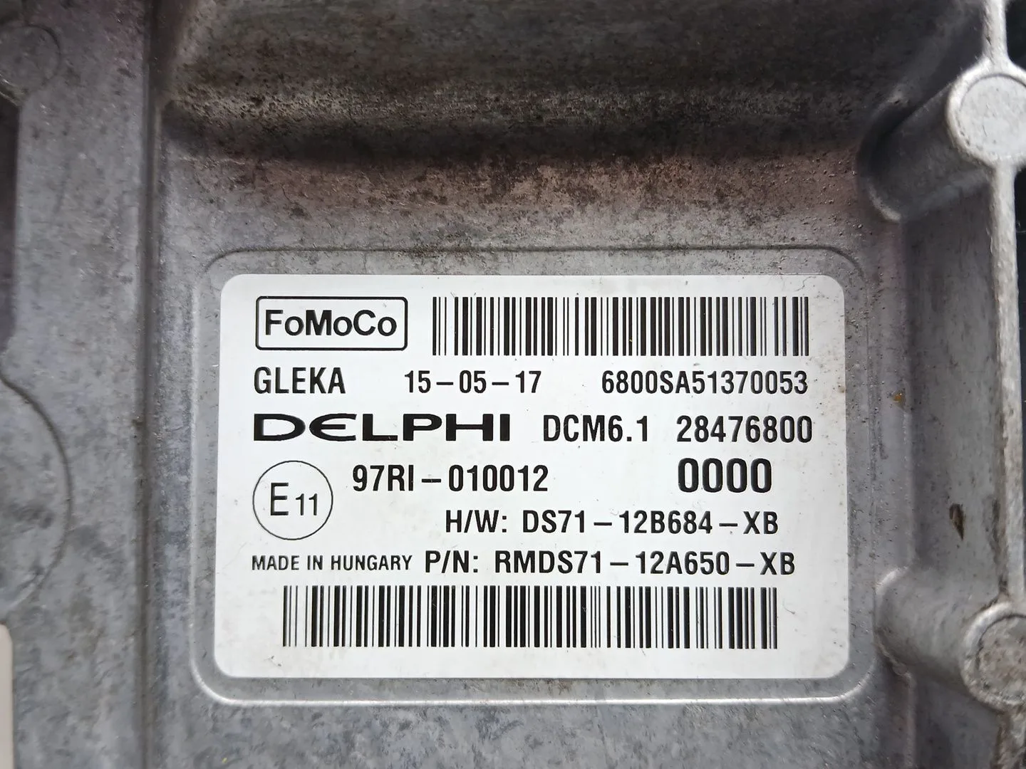 Centralita Motor Uce para Ford Focus Iii