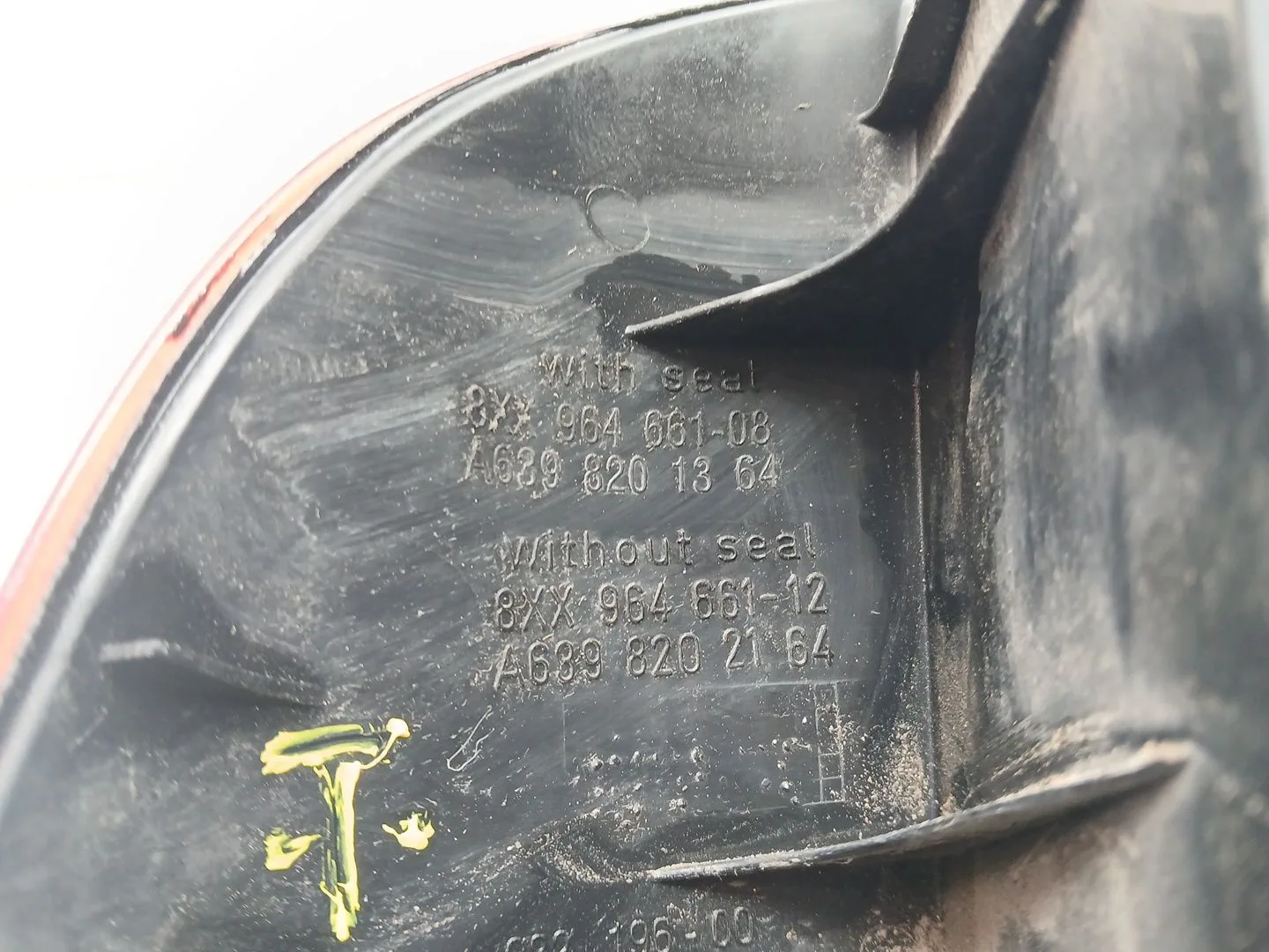 Catadioptrico para Mercedes-Benz Vito / Mixto Furgoneta (W639)