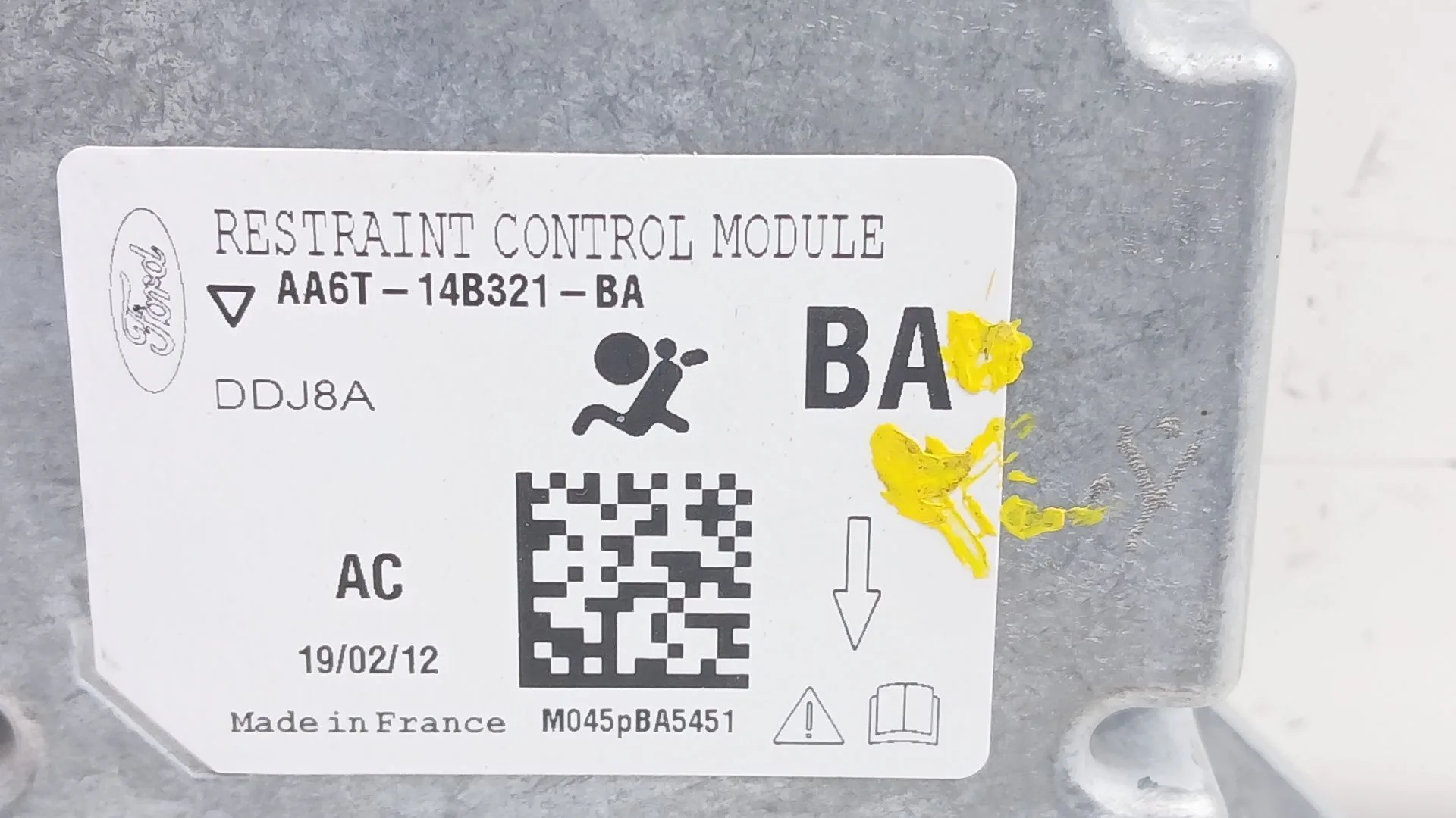 Centralita Airbag para Ford Fiesta (Ccn)