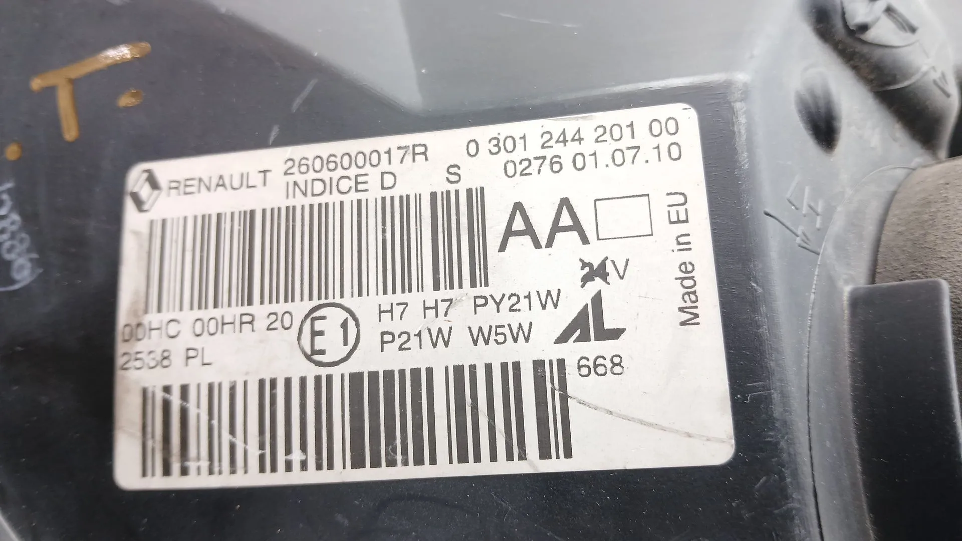 Faro Izquierdo para Renault Megane Iii Hatchback (Bz0/1_, B3_)