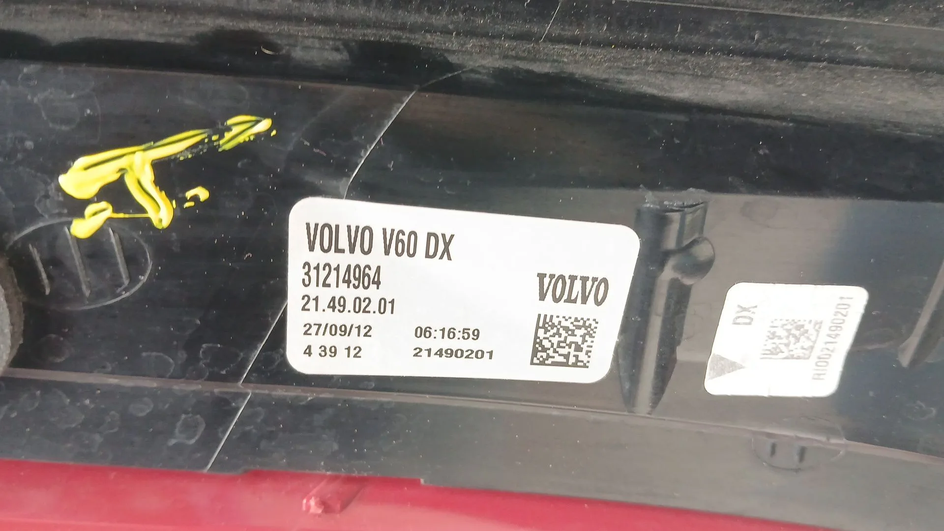 Piloto Trasero Derecho para Volvo V60 I (155)