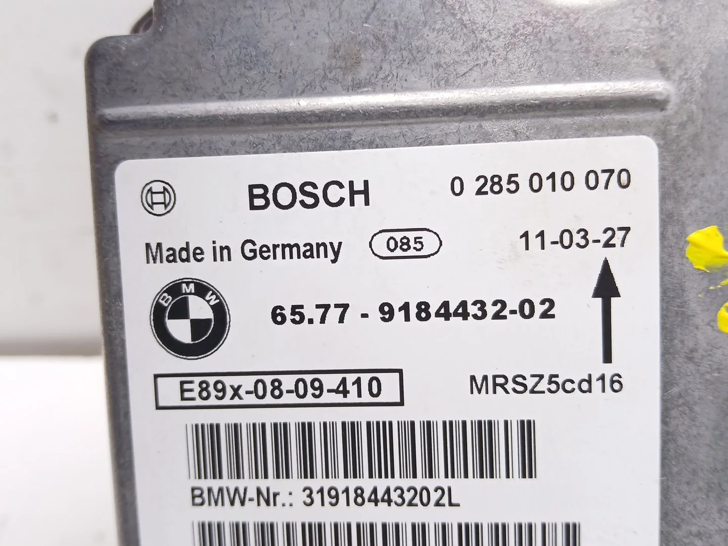 Centralita Airbag para Bmw Serie 1 Berlina (E81/E87)