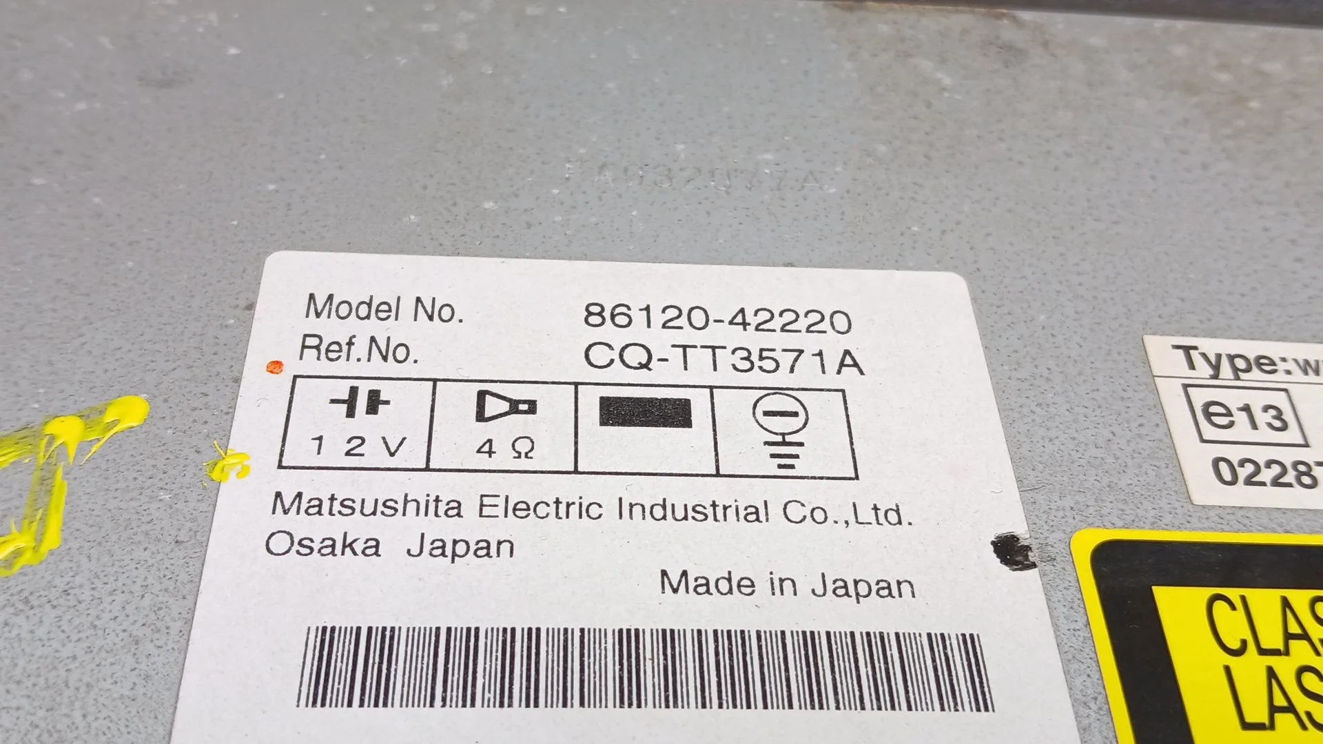 Sistema Audio / Radio Cd para Toyota Rav 4 (A3)