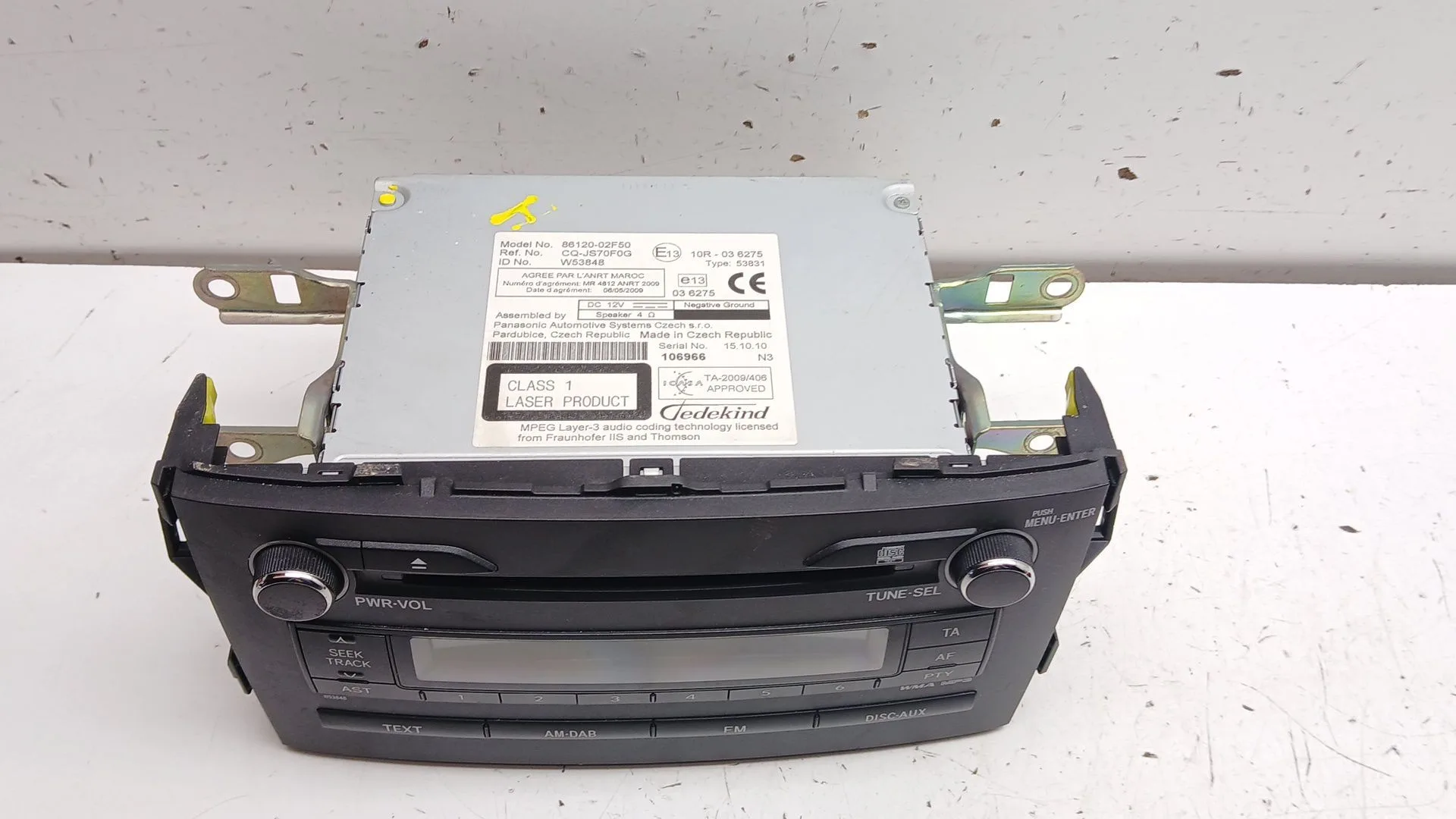 Sistema Audio / Radio Cd para Toyota Auris (_E15_)